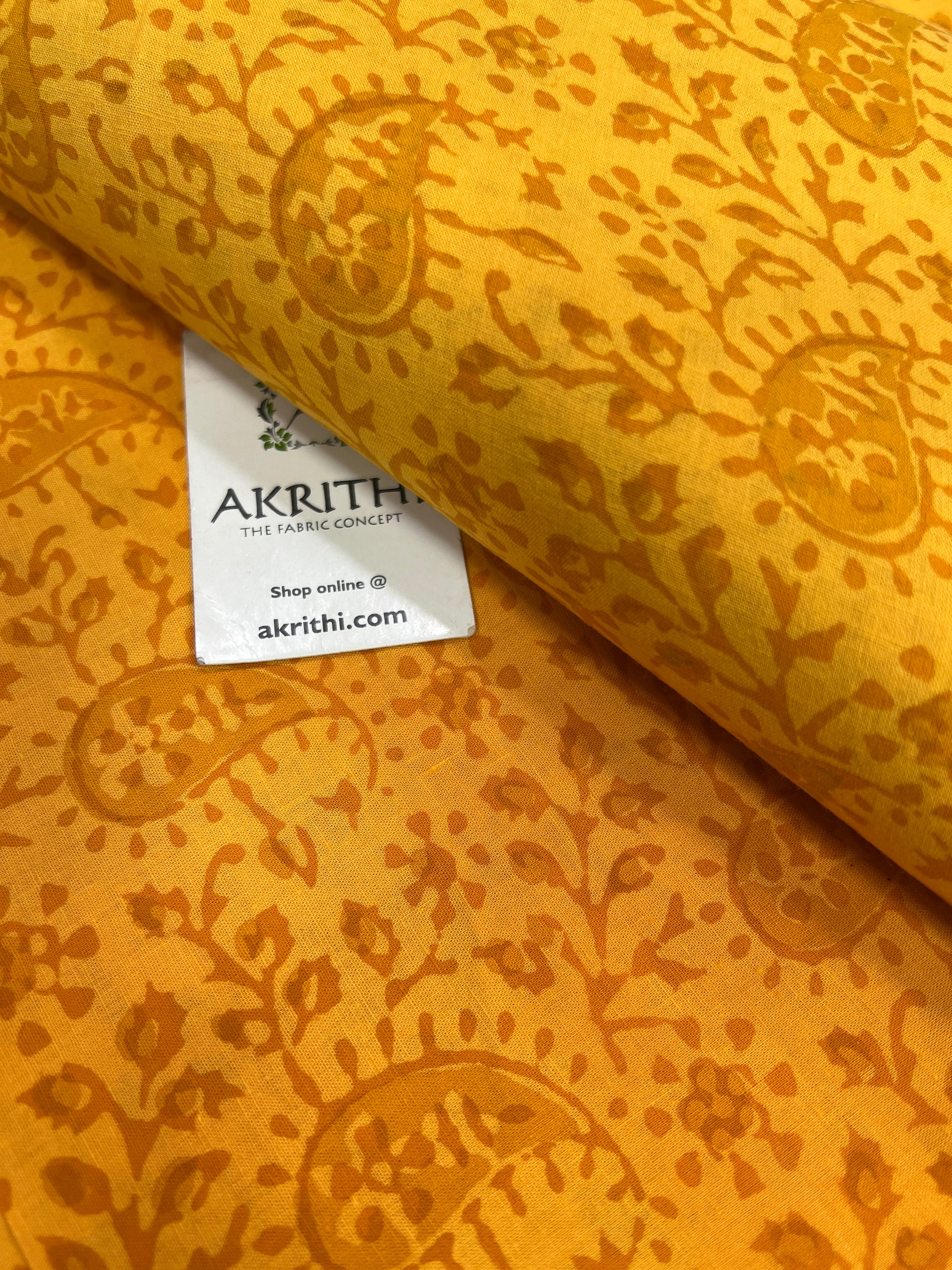 Printed pure cotton fabric