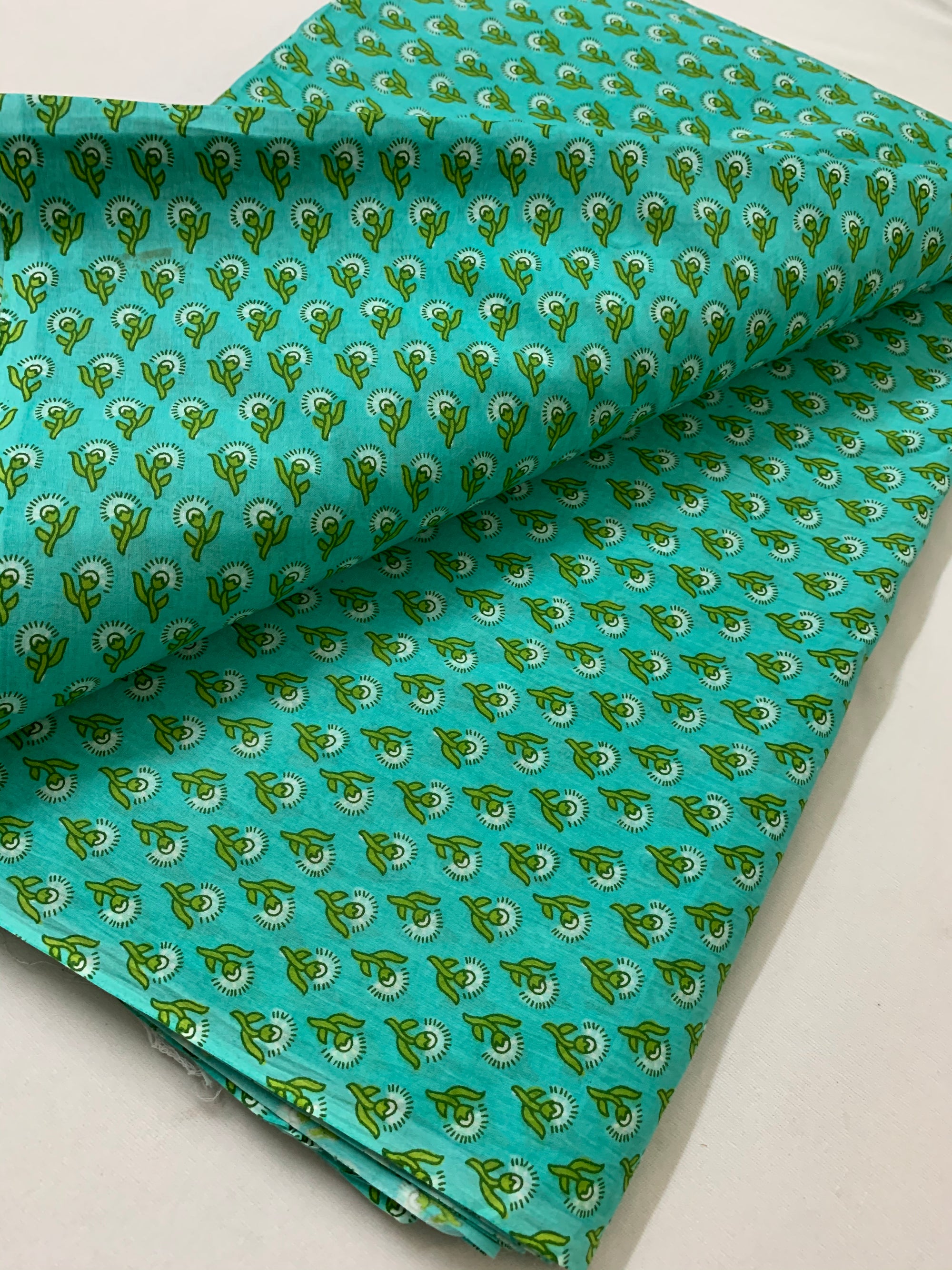 Printed pure cotton fabric
