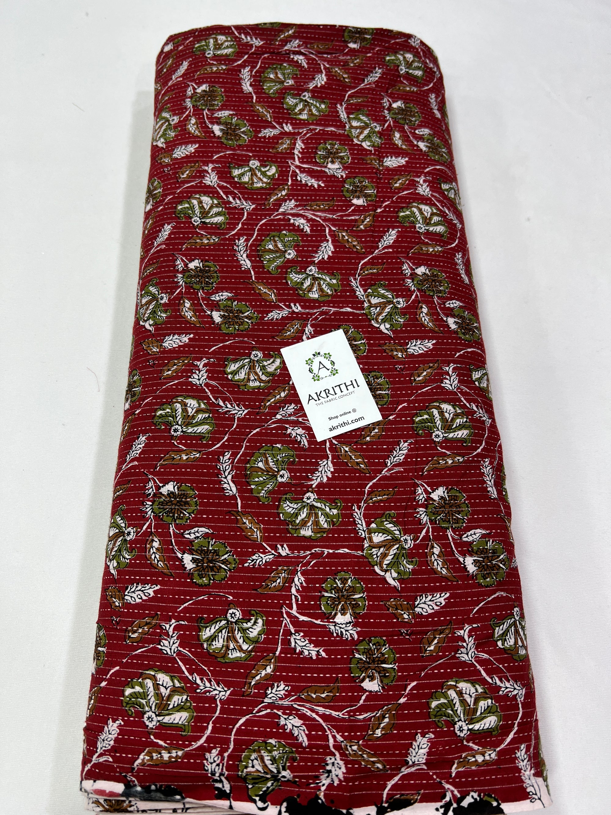 Kantha Printed pure cotton fabric