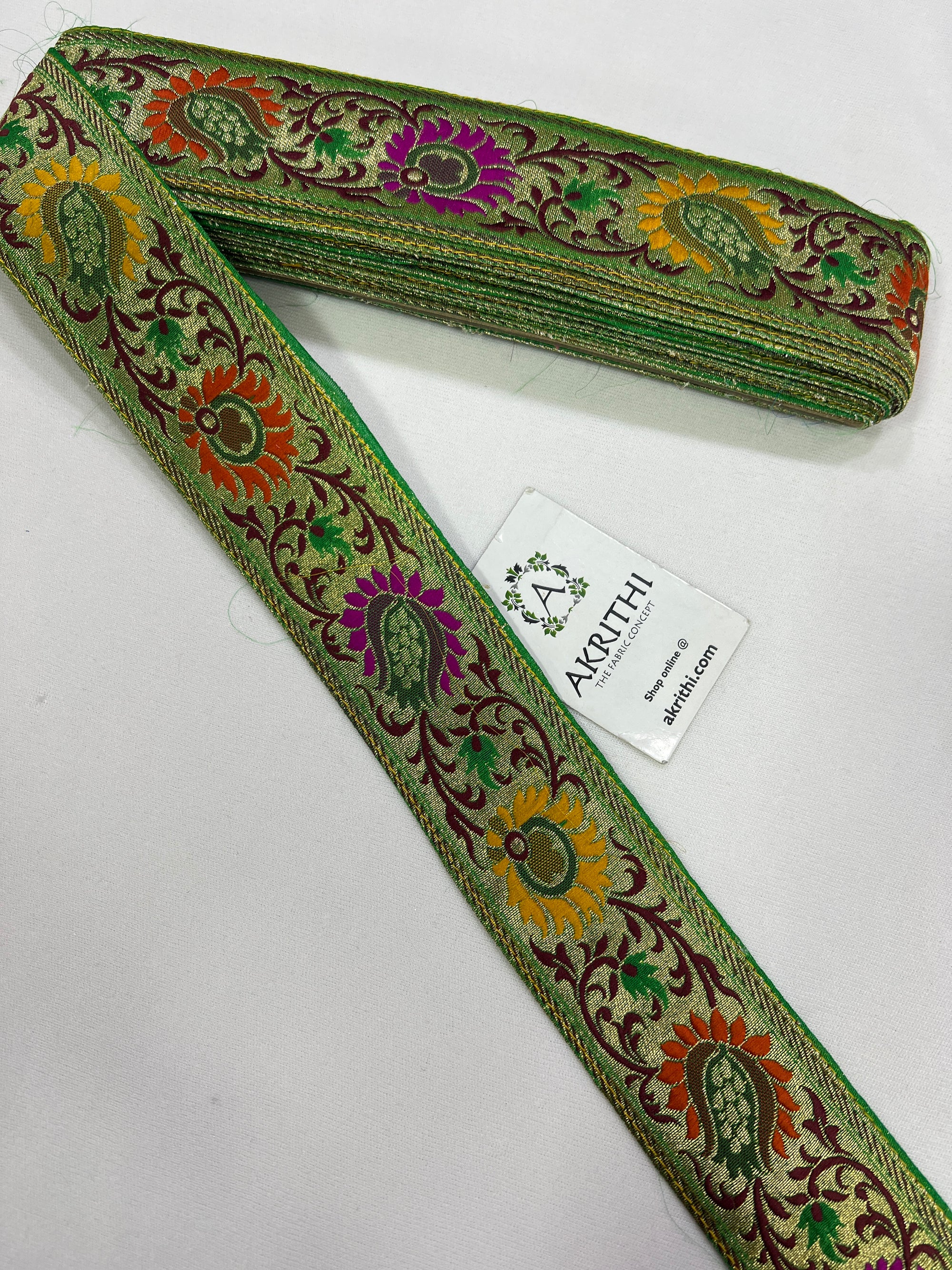 Handloom Banarasi lace 9 metres roll