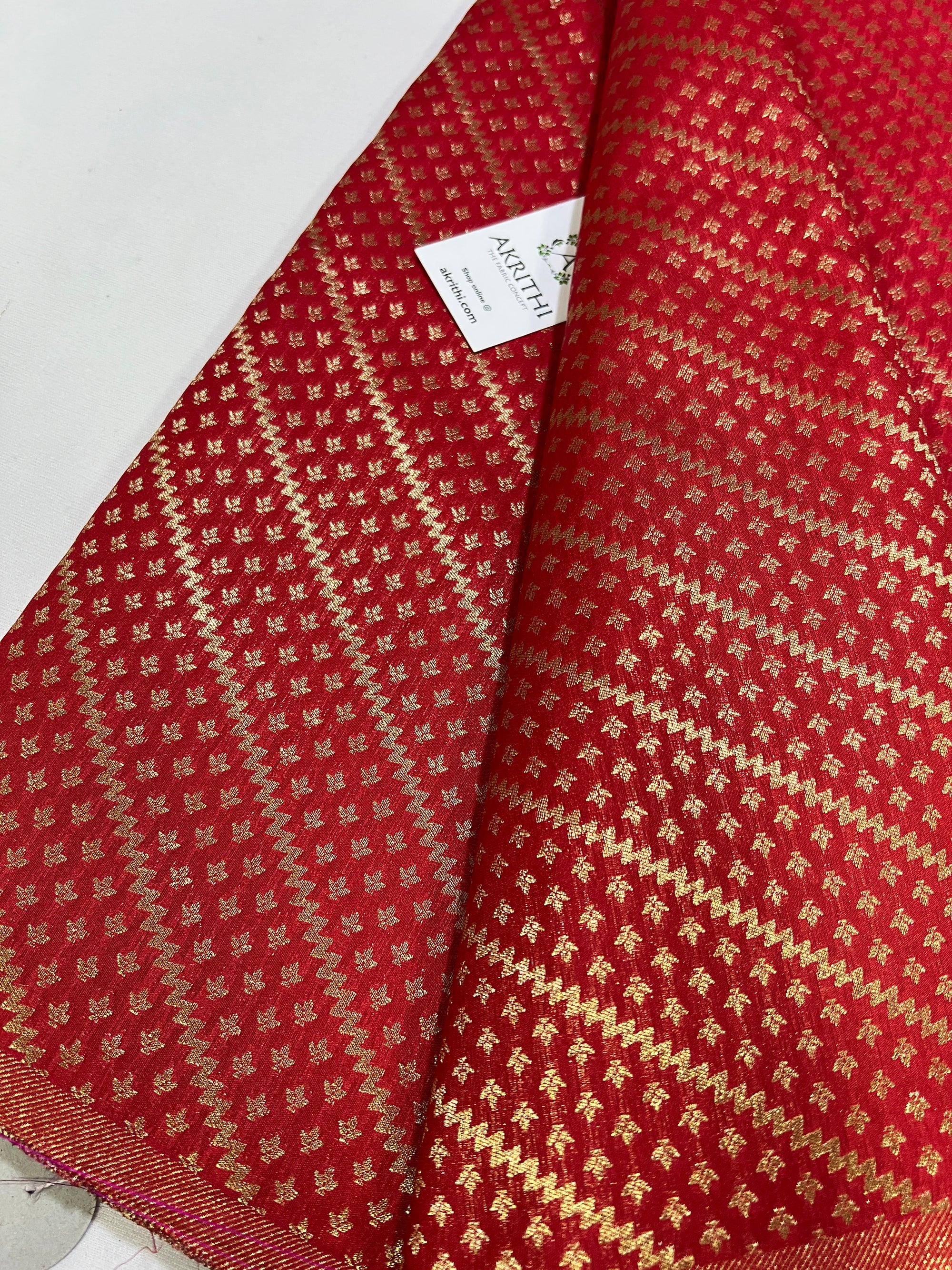 Banarasi brocade fabric 80 cms cut