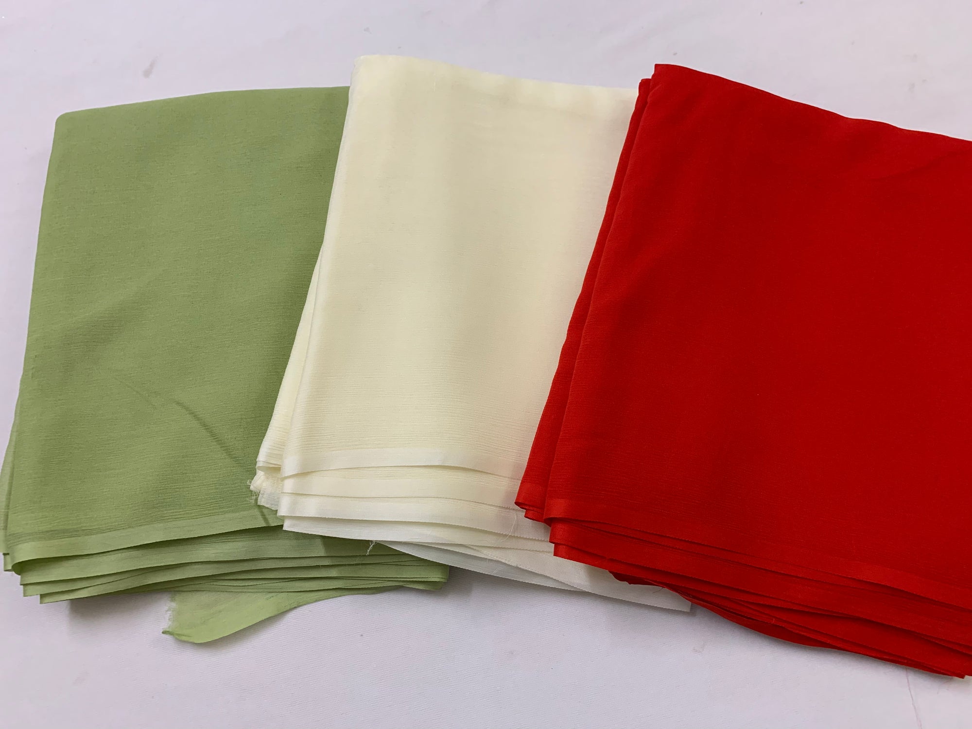 PLATINUM PURE SILK CHIFFON SAREE