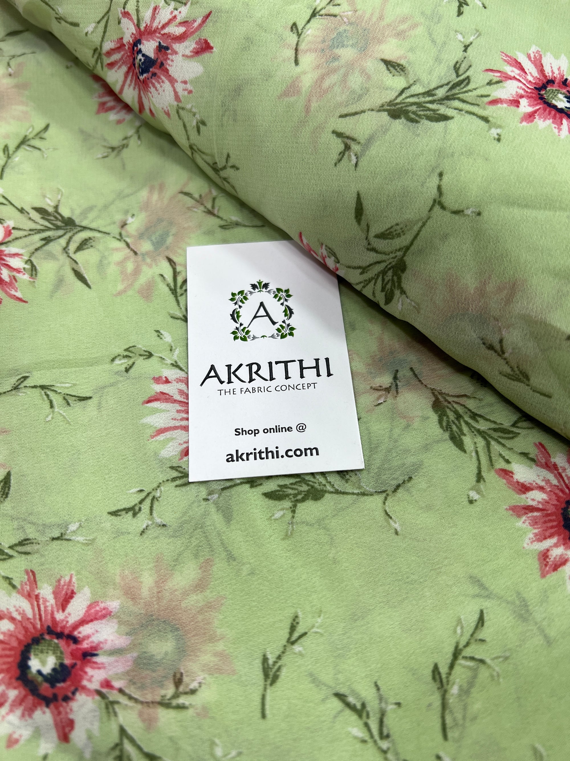 Floral printed georgette fabric 56 inches width