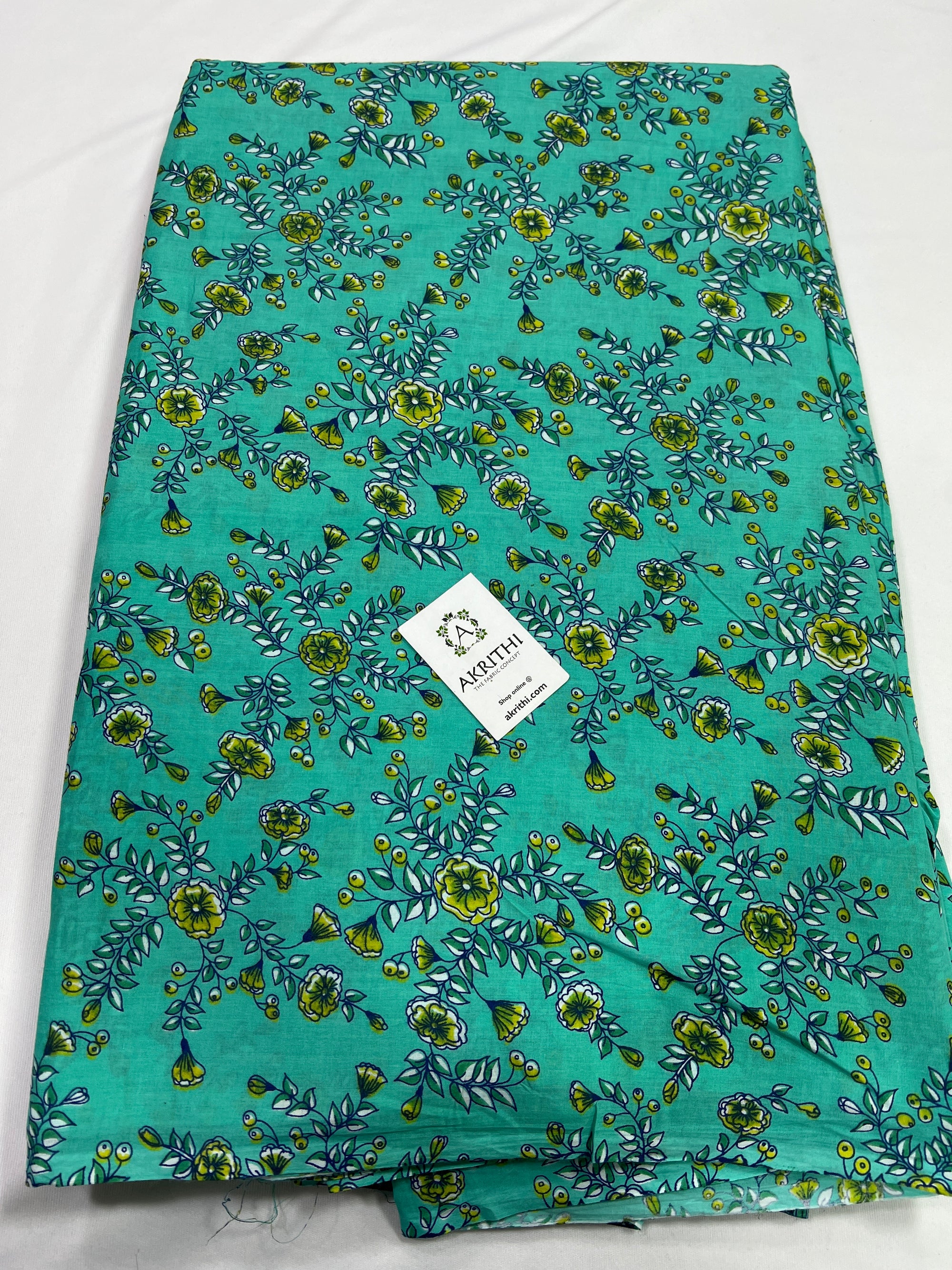 Printed pure cotton fabric