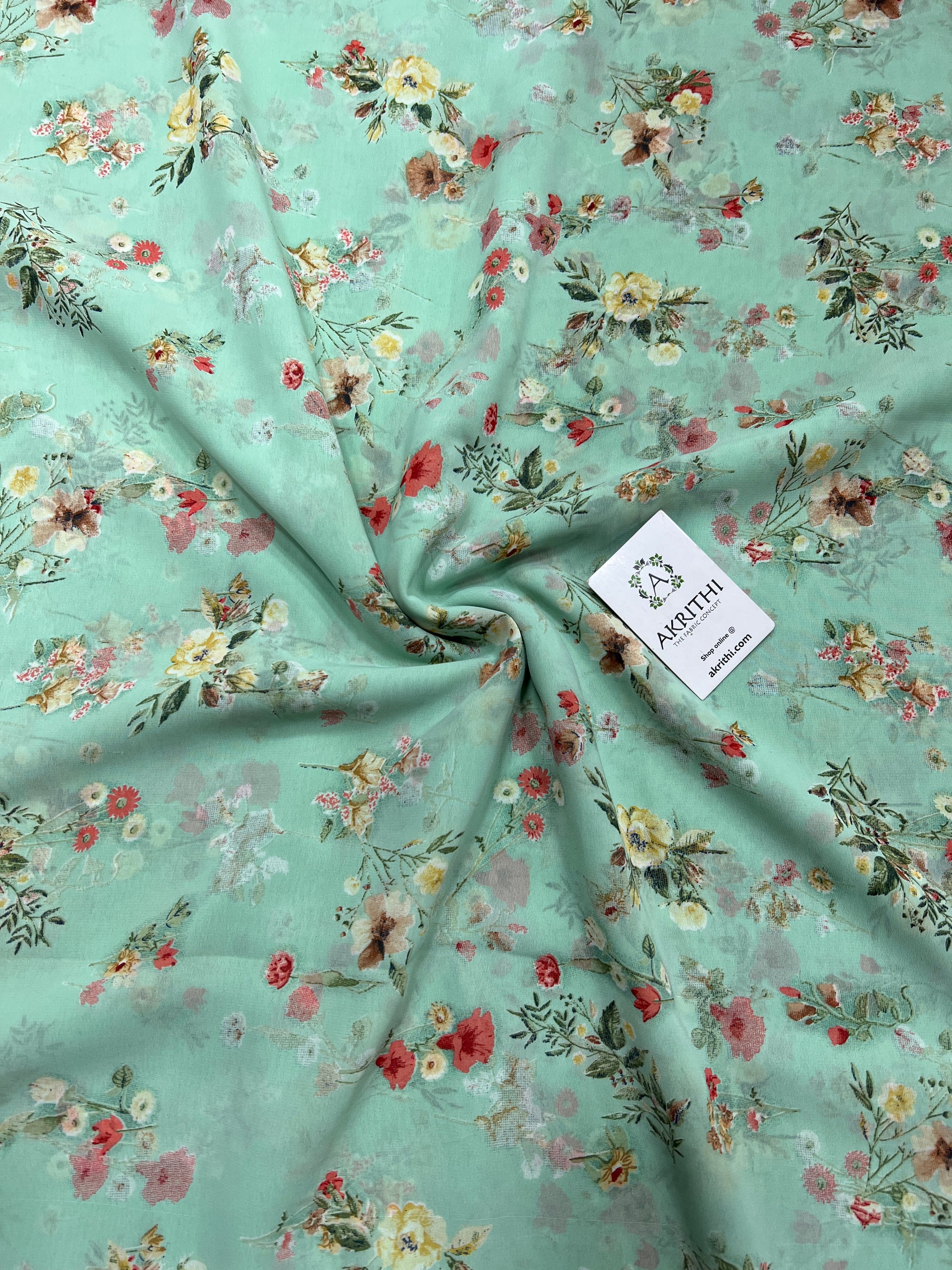 Floral printed georgette fabric