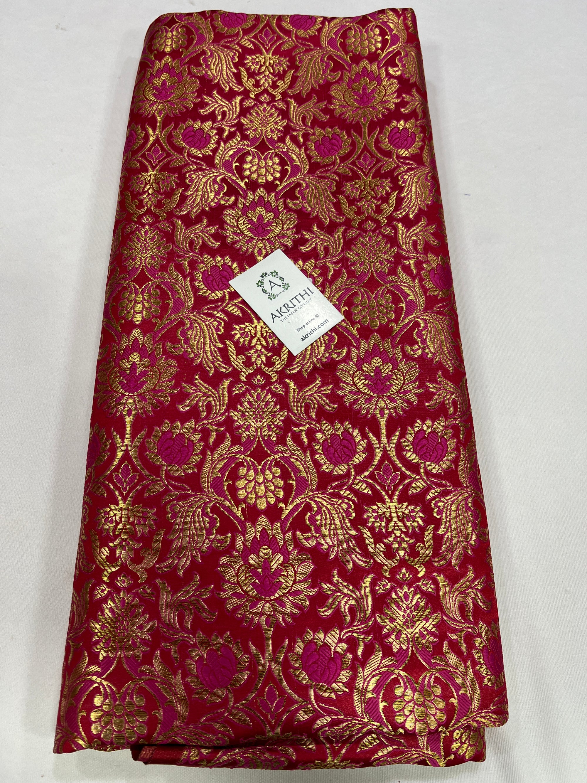 Handloom Banarasi brocade fabric