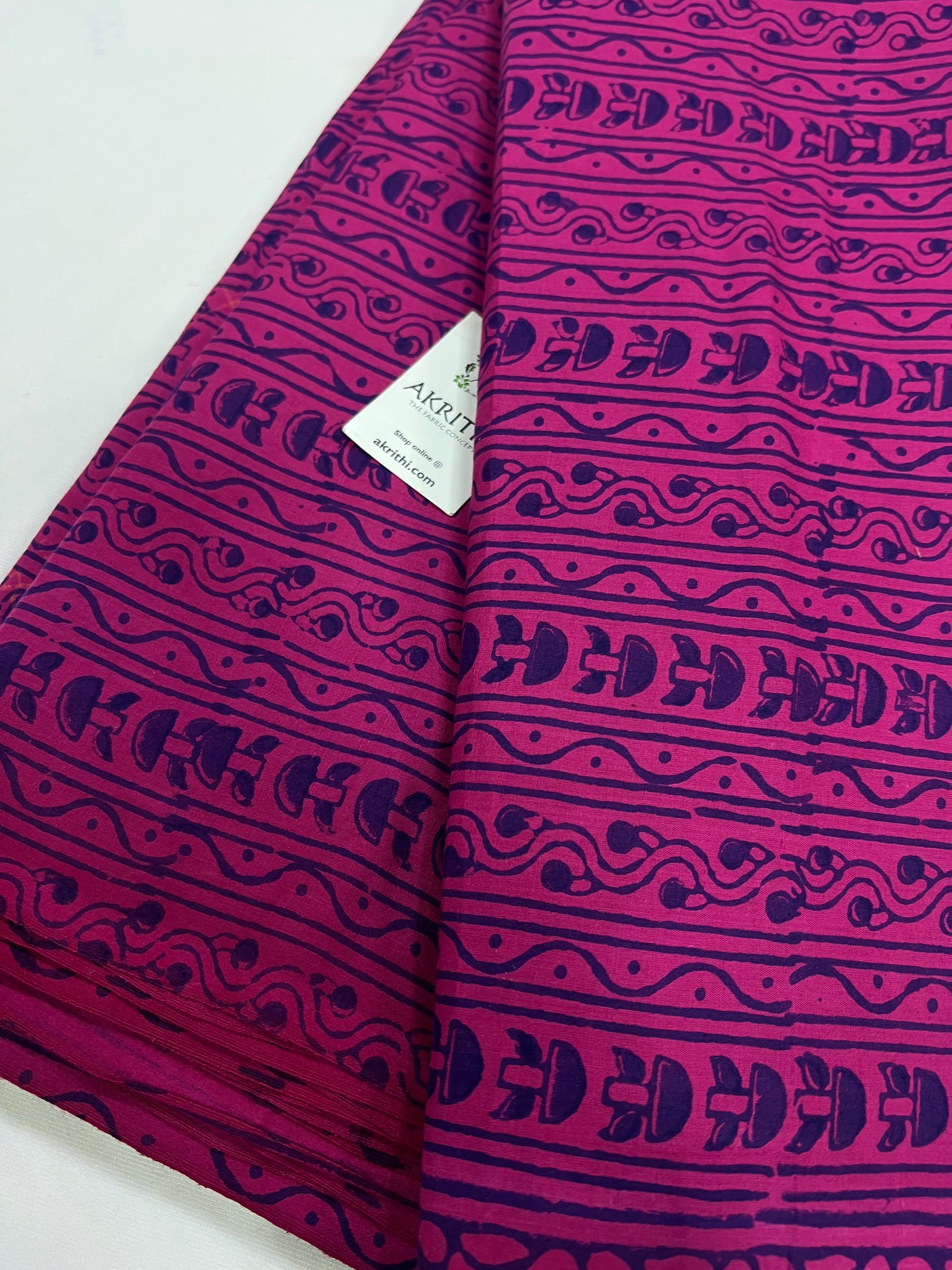 Printed pure cotton fabric