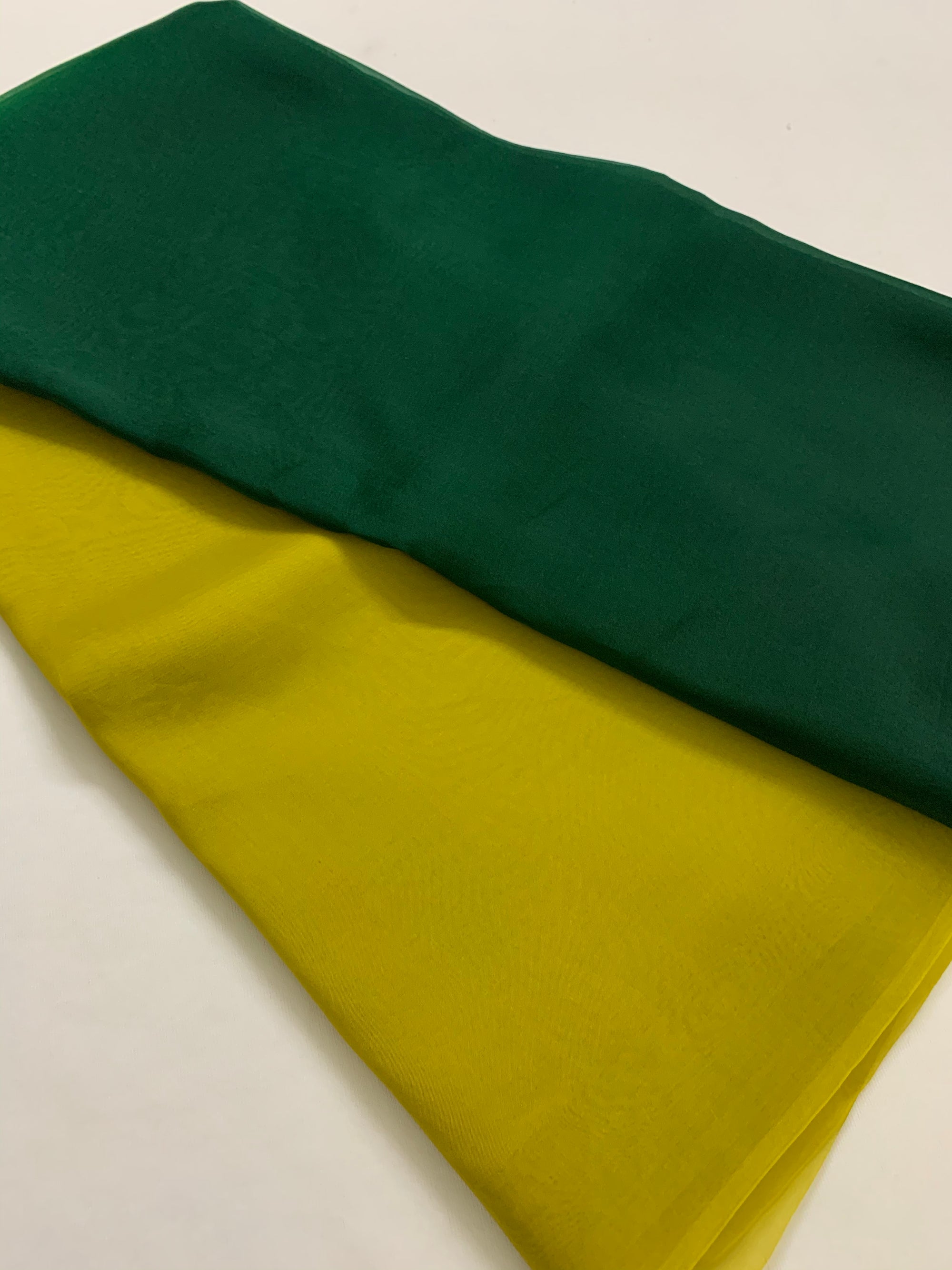 PURE SILK ORGANZA DOUBLE SHADED SAREE