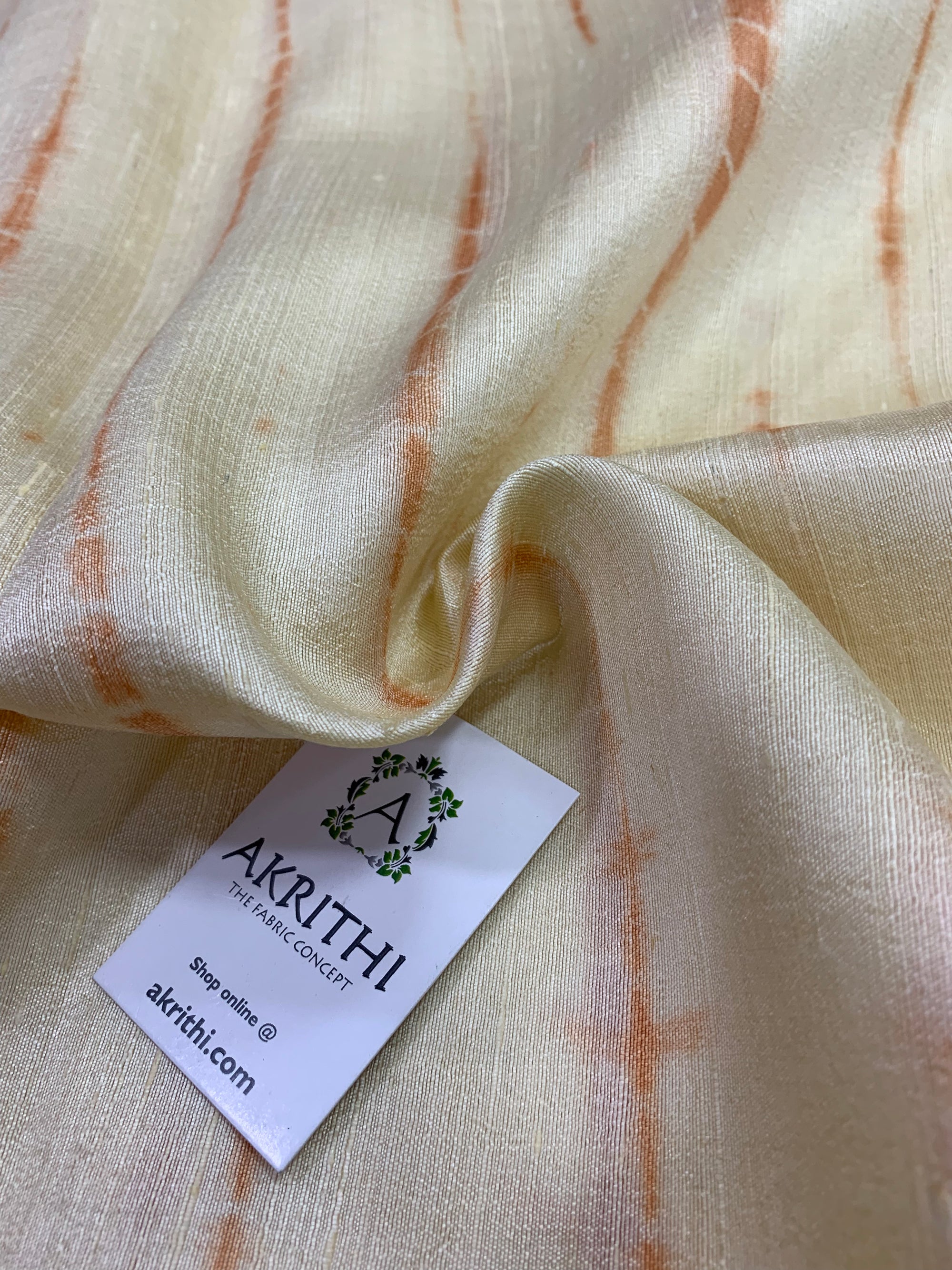Shibori tie and dye pure raw silk kurta
