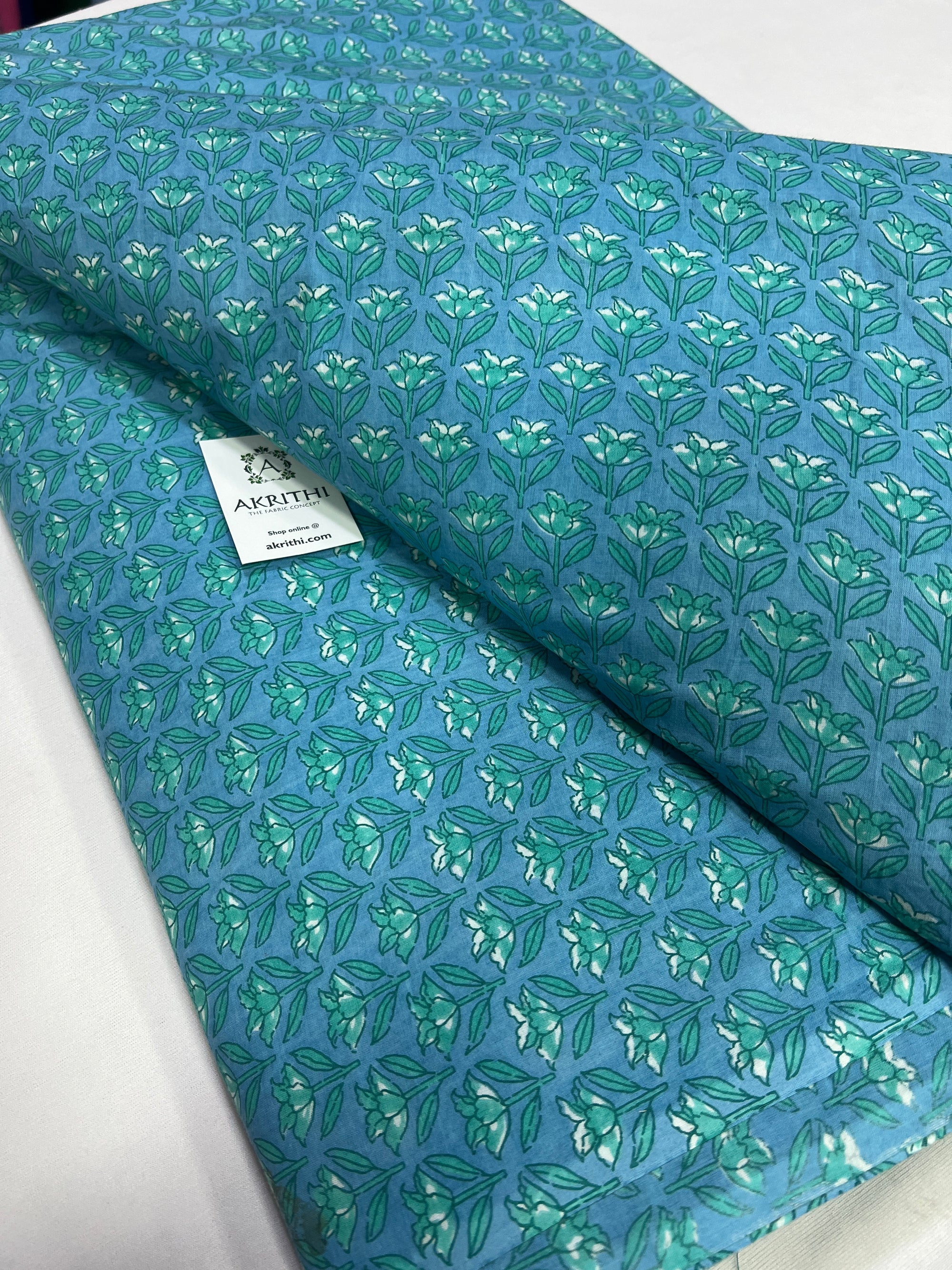 Printed pure cotton fabric