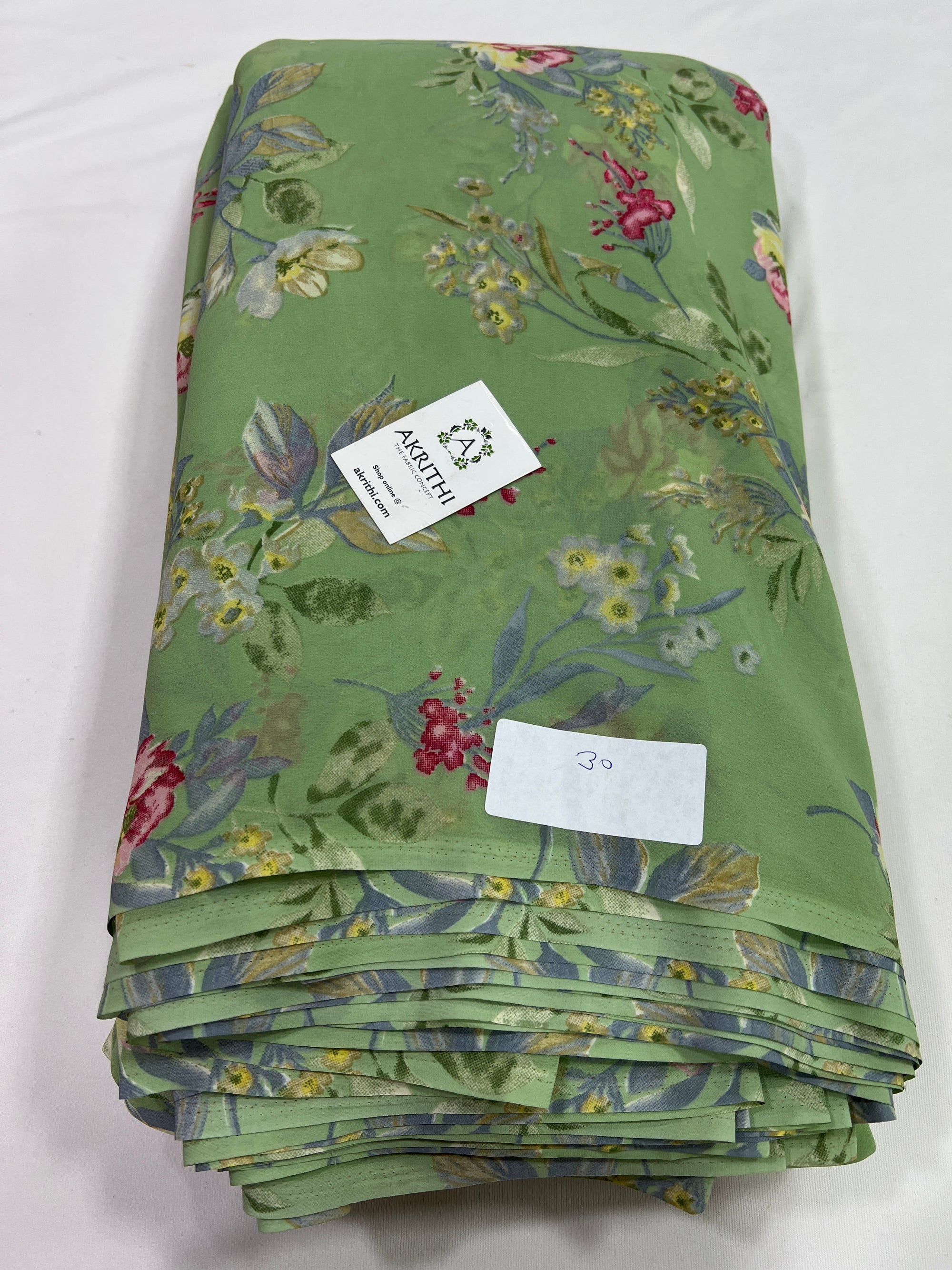 Floral printed georgette fabric 56 inches width