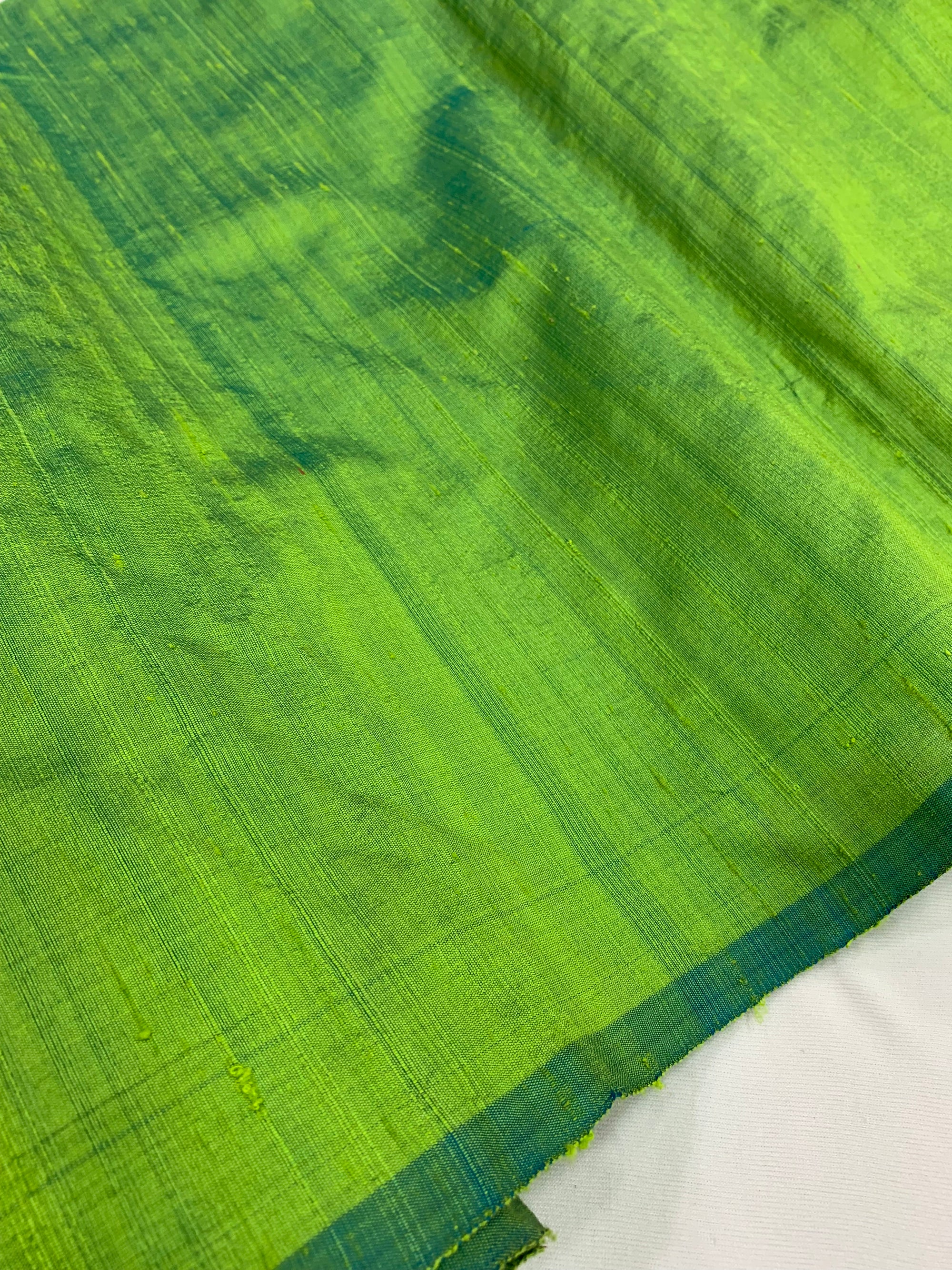 Pure raw silk dual tone