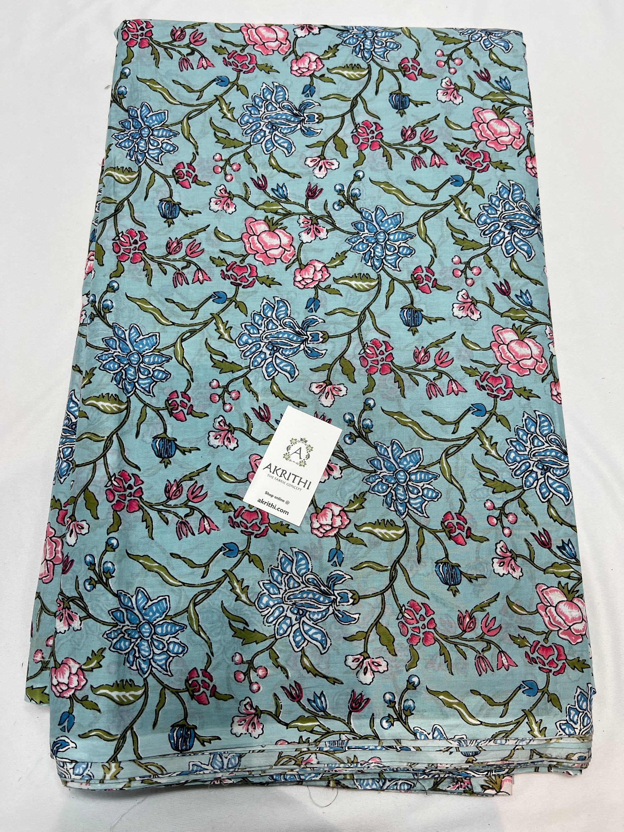 Printed pure cotton fabric