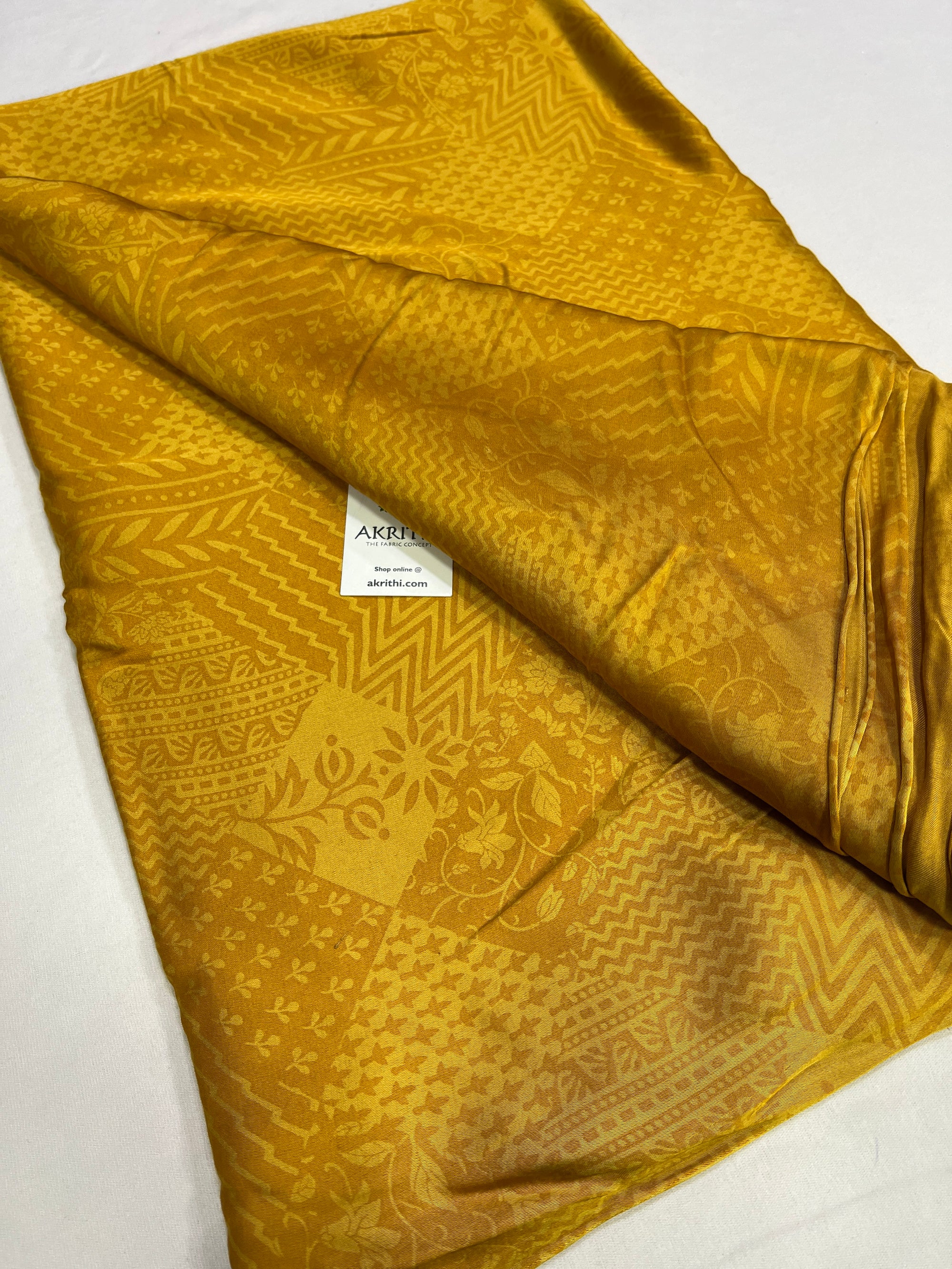 Hand printed modal fabric