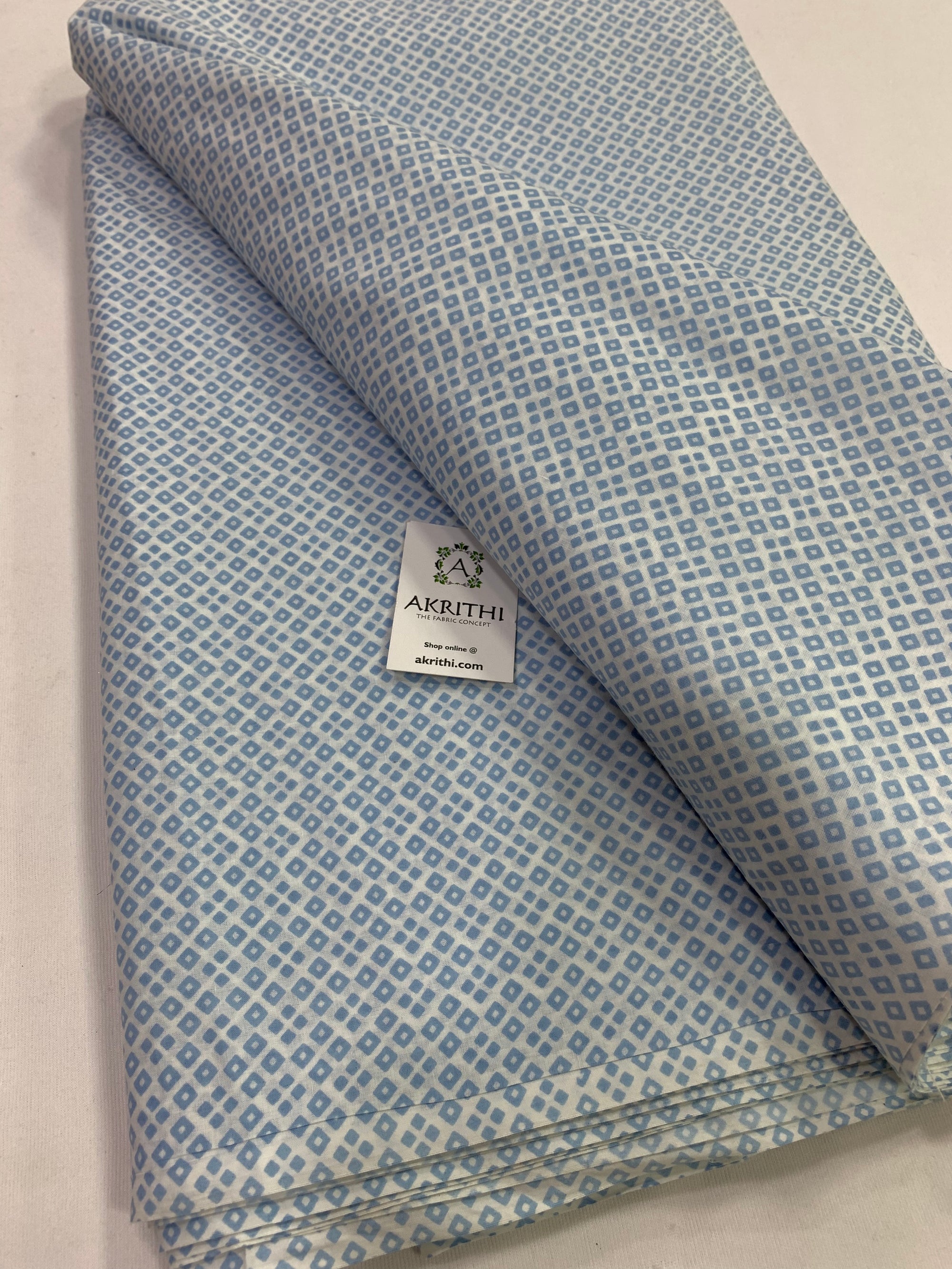 Printed pure cotton fabric