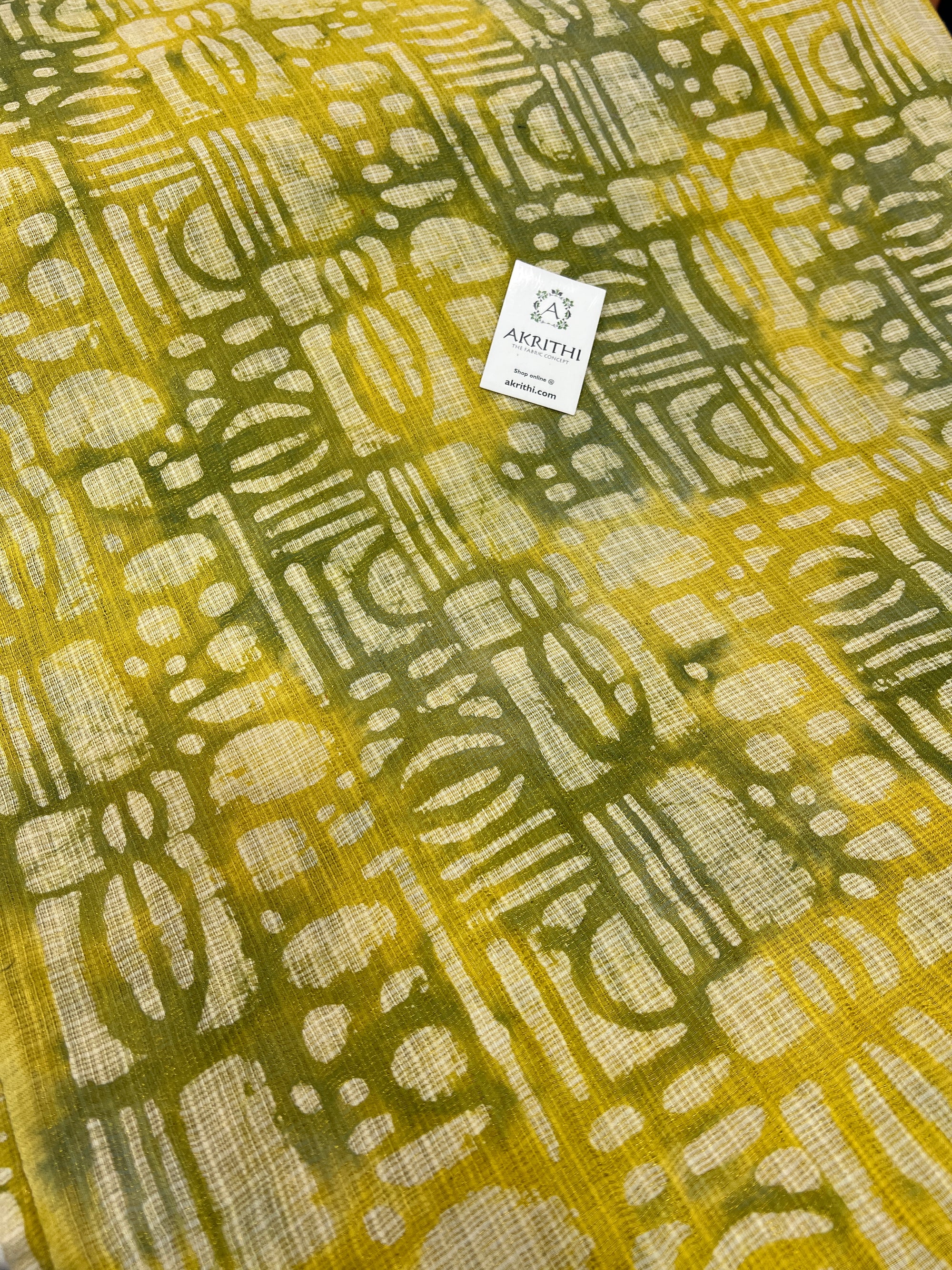 Batik Kota fabric with zari weaving