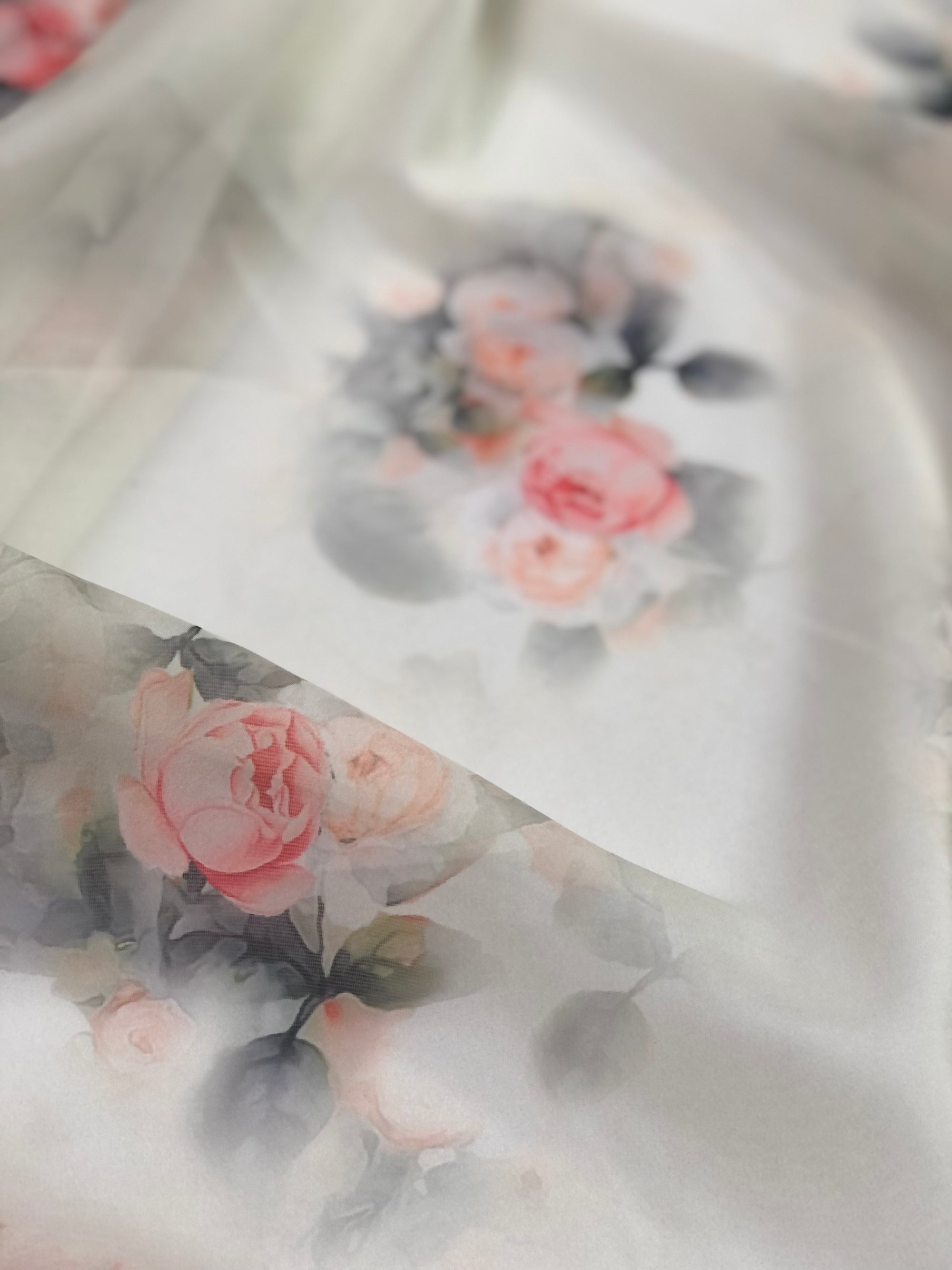 Digital Printed organza fabric