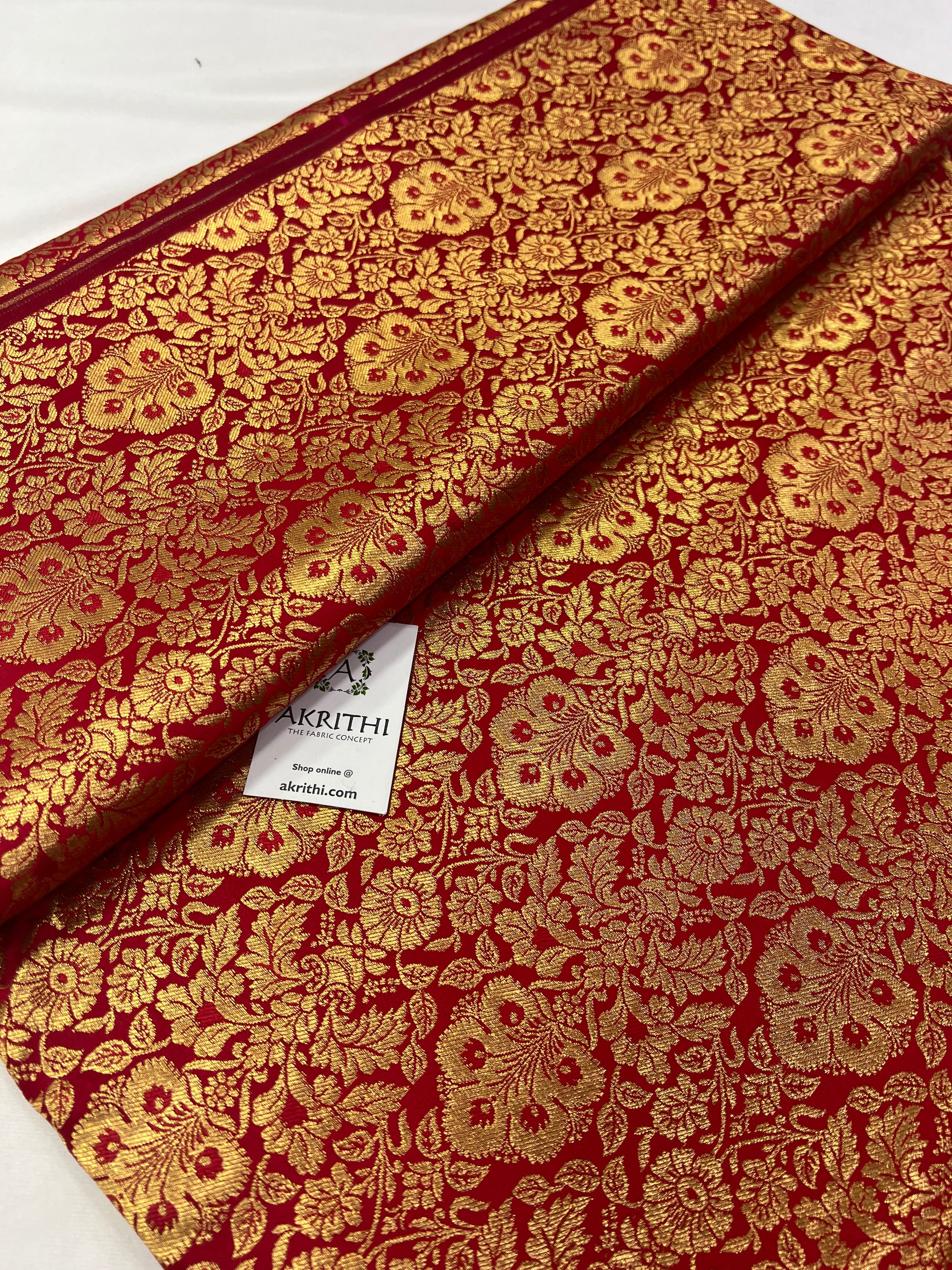 Handloom Banarasi brocade fabric