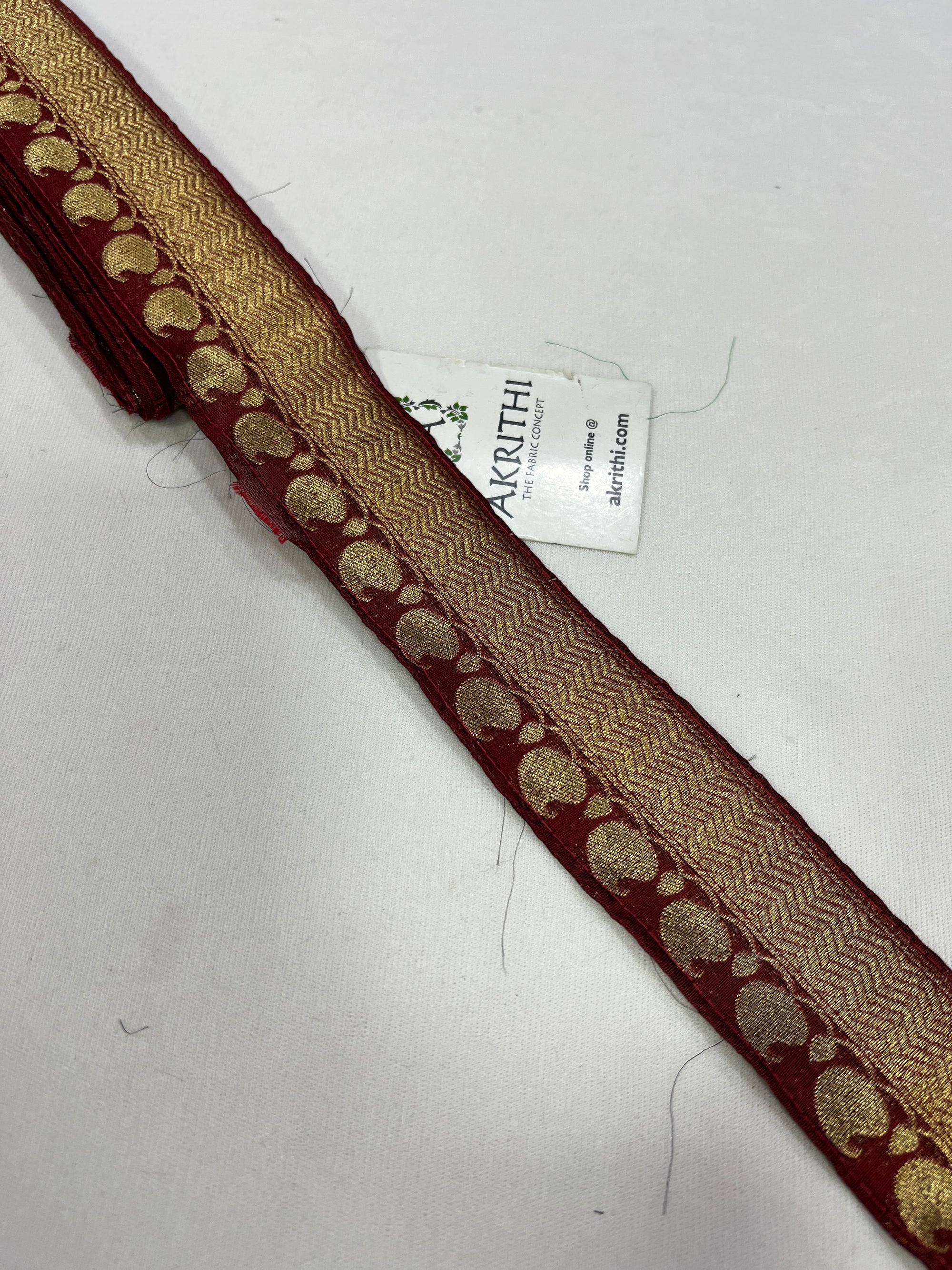 Handloom Banarasi lace 5 metres roll