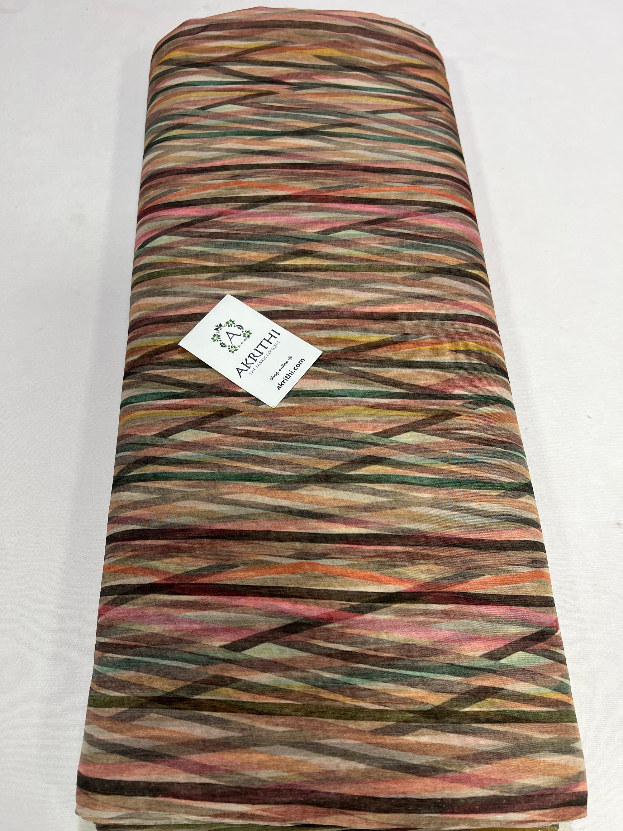 Printed pure organza fabric