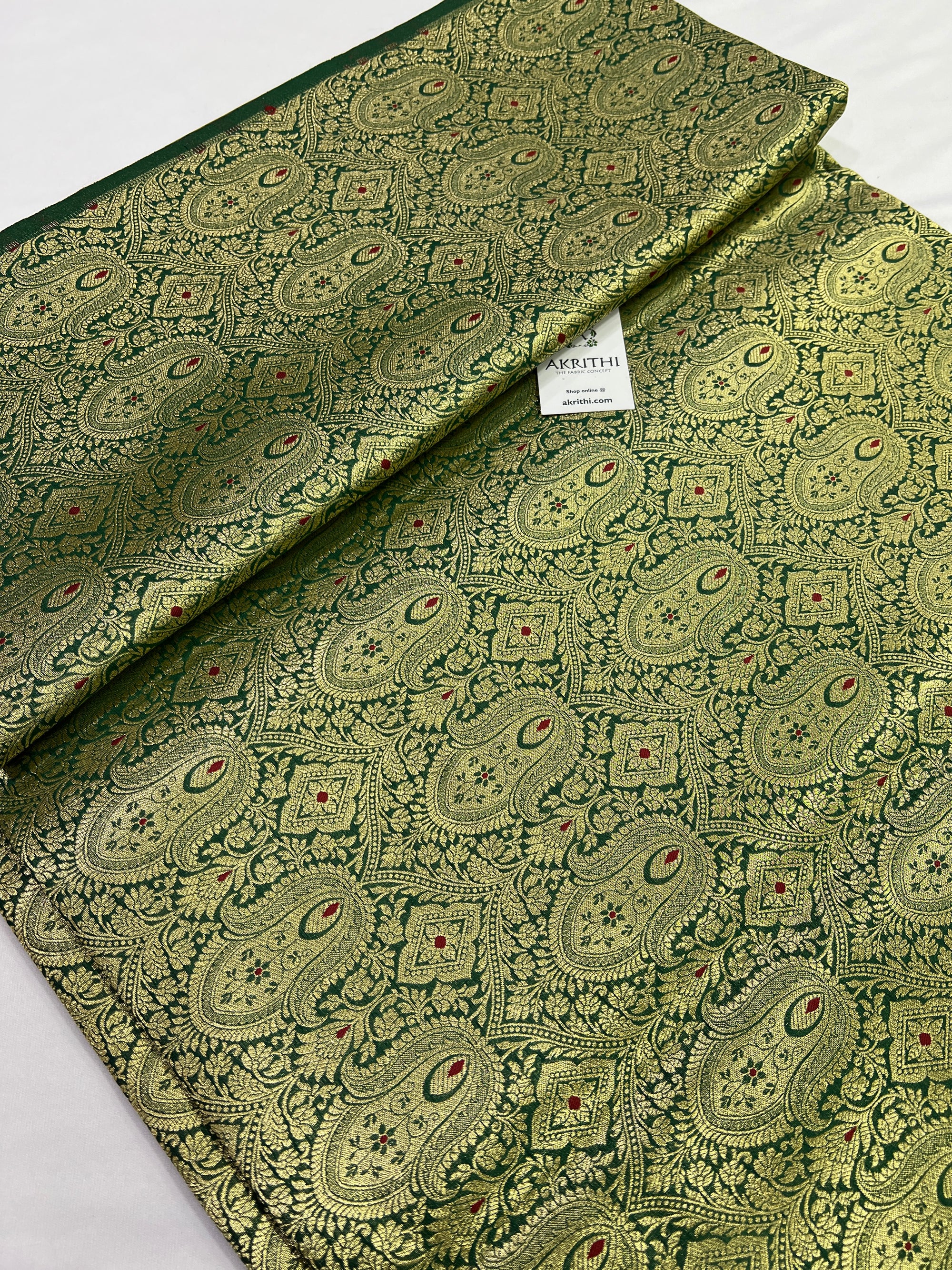 Handloom Banarasi brocade fabric
