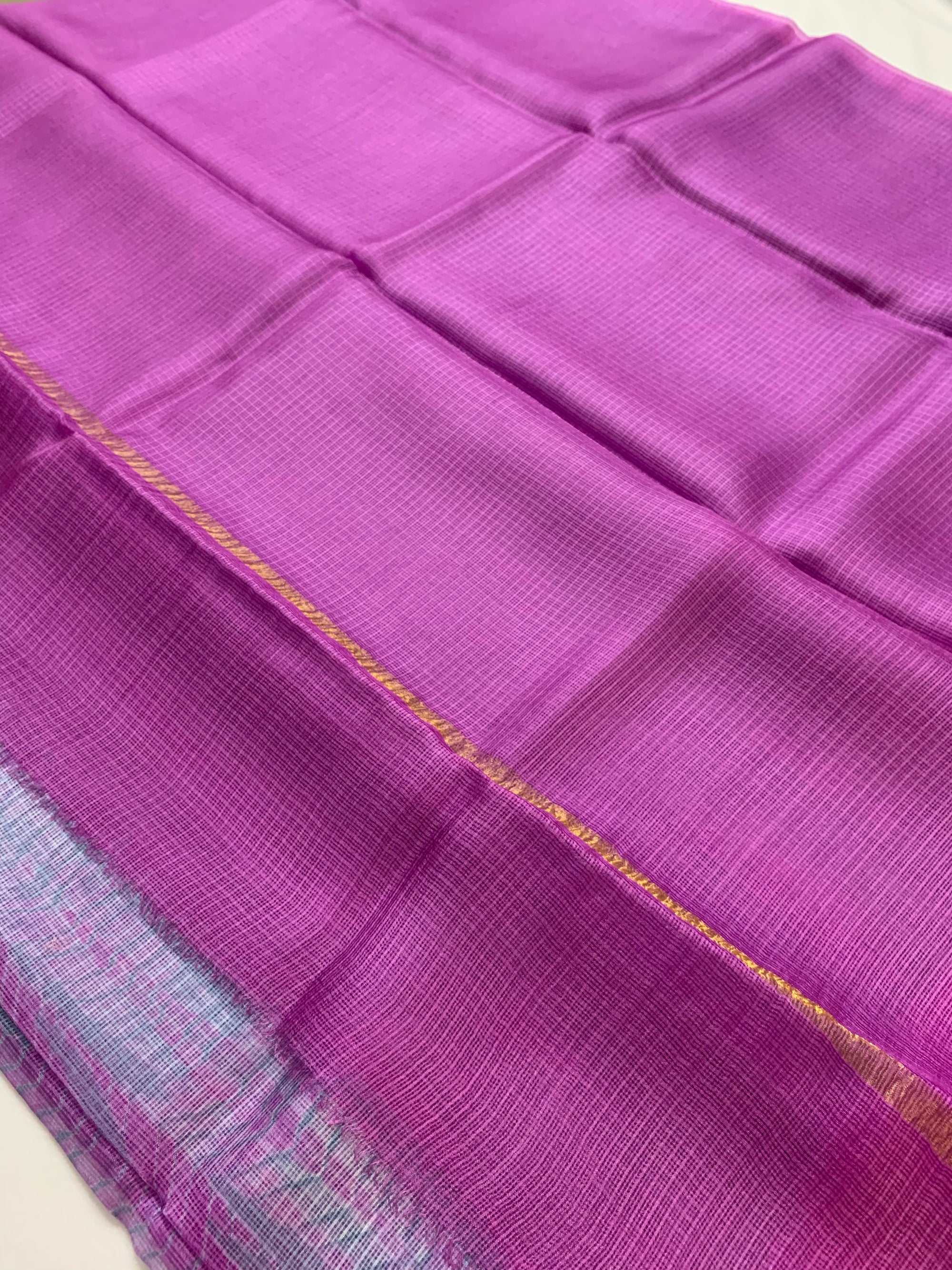 Tie and dye pure kota silk saree