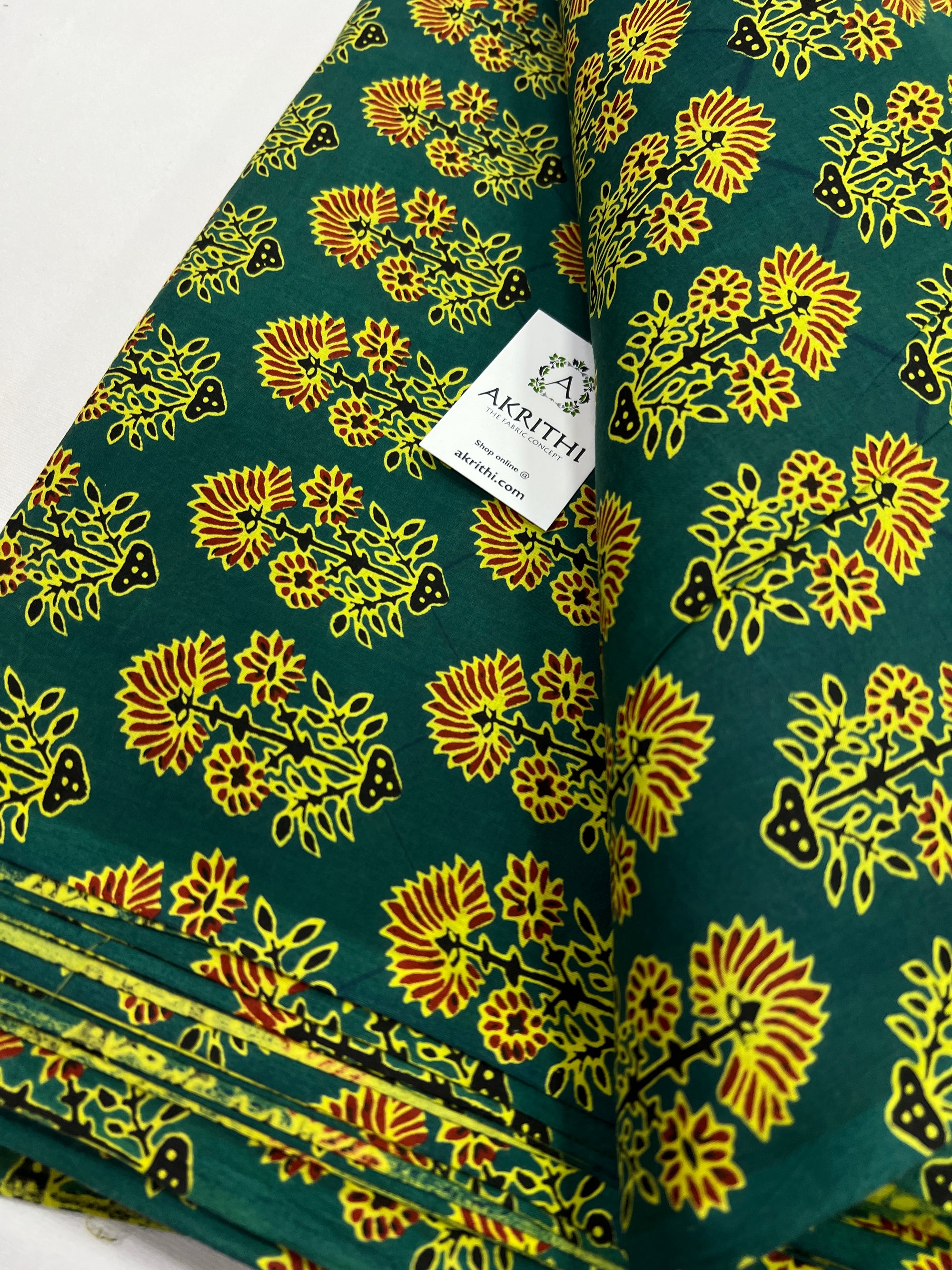 Printed pure cotton