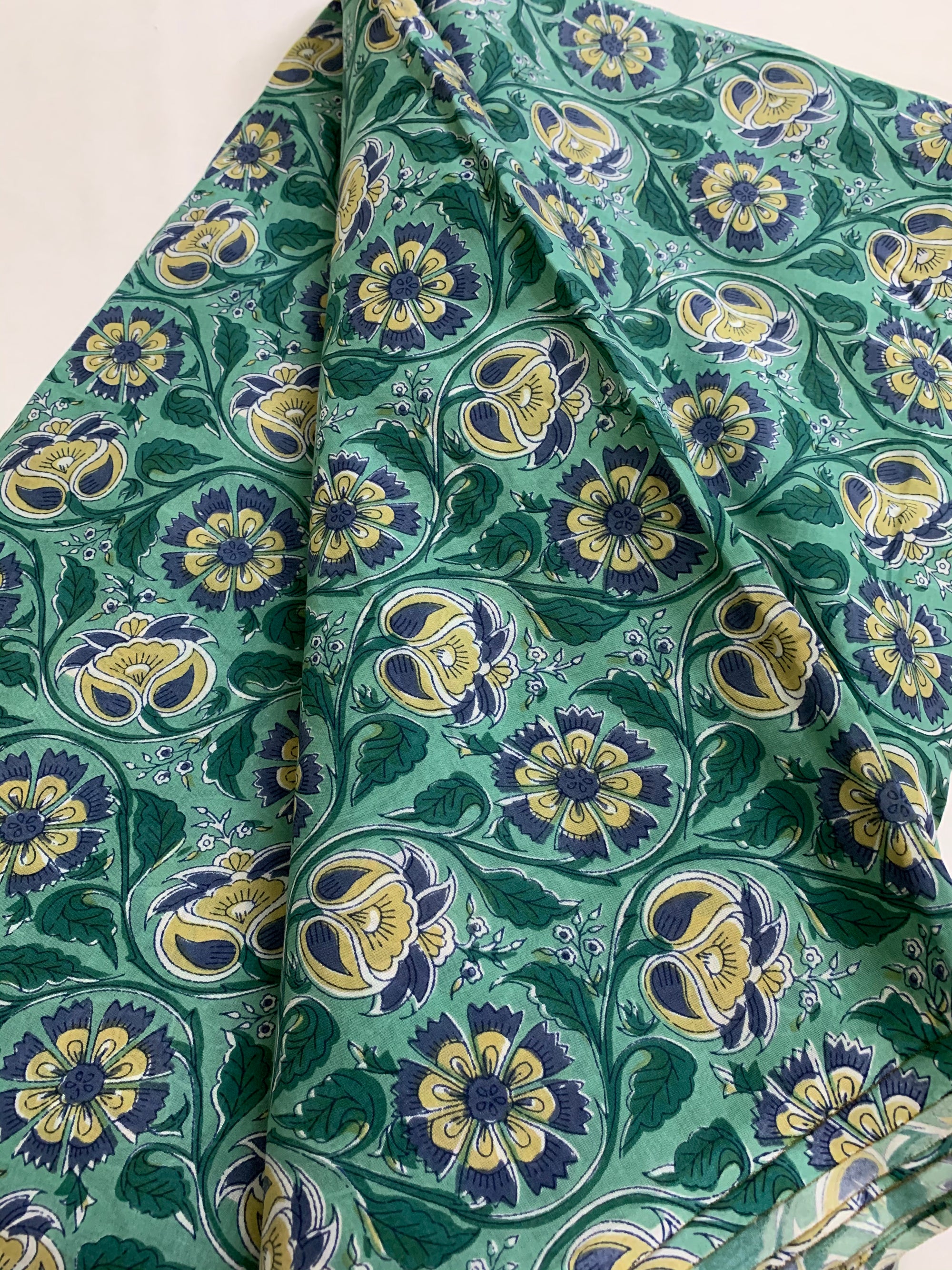 Printed muslin fabric