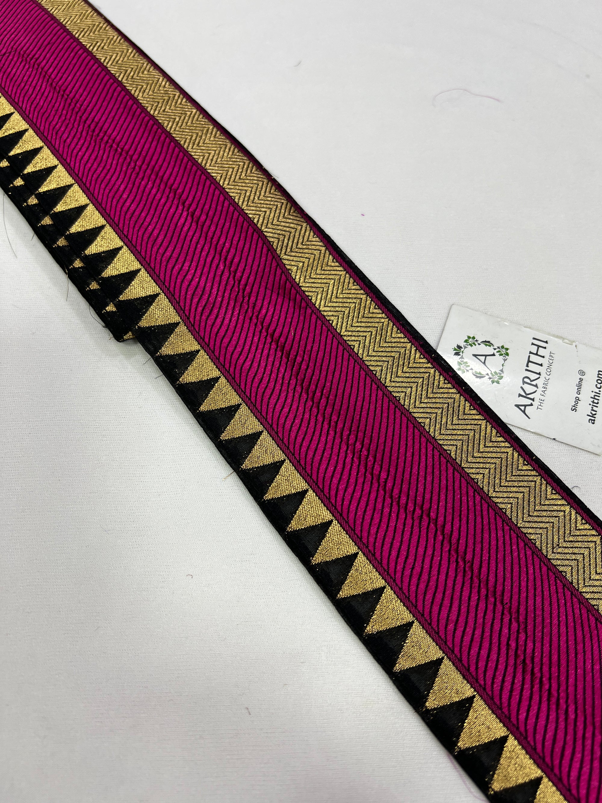 Handloom Banarasi lace 5 metres roll