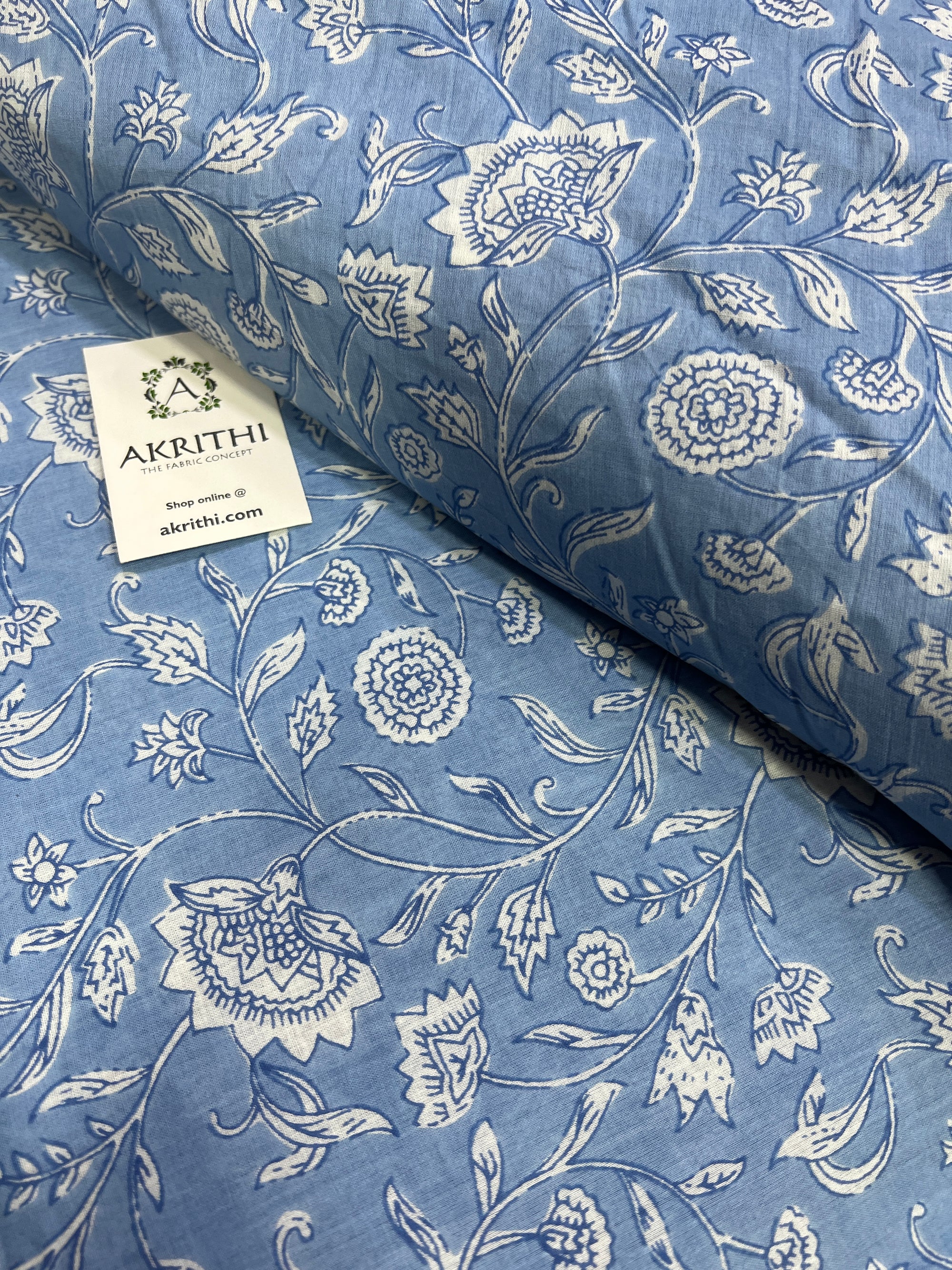 Printed pure cotton fabric