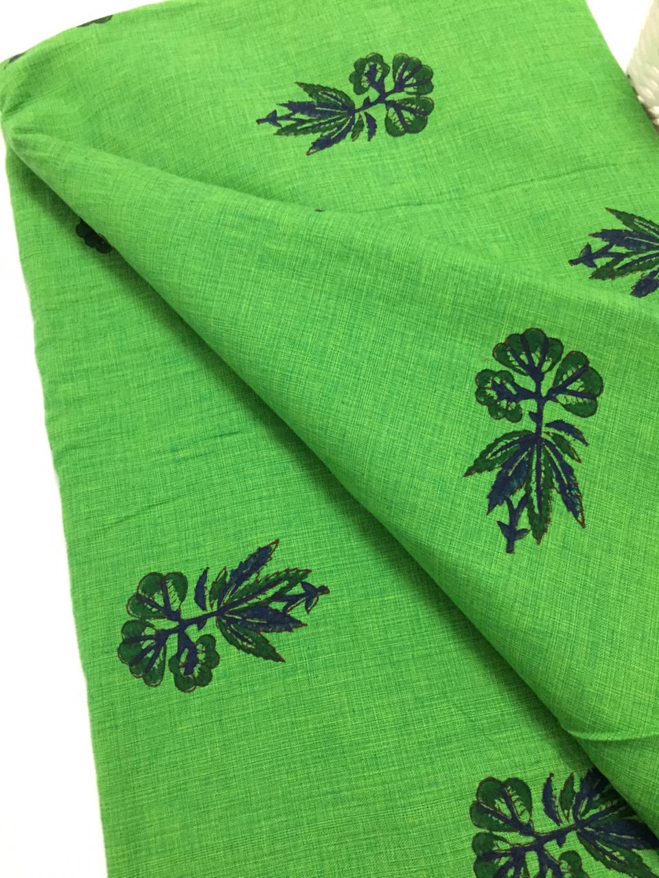 Block Printed cotton fabric