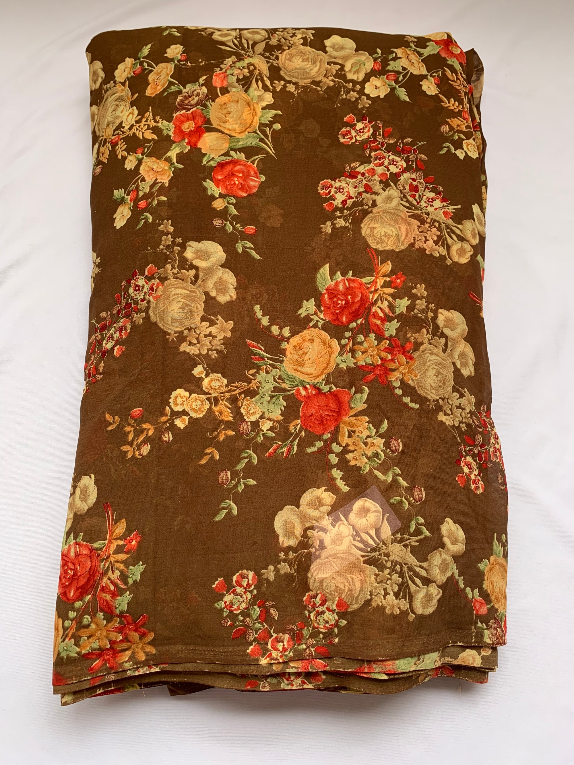 Printed georgette fabric