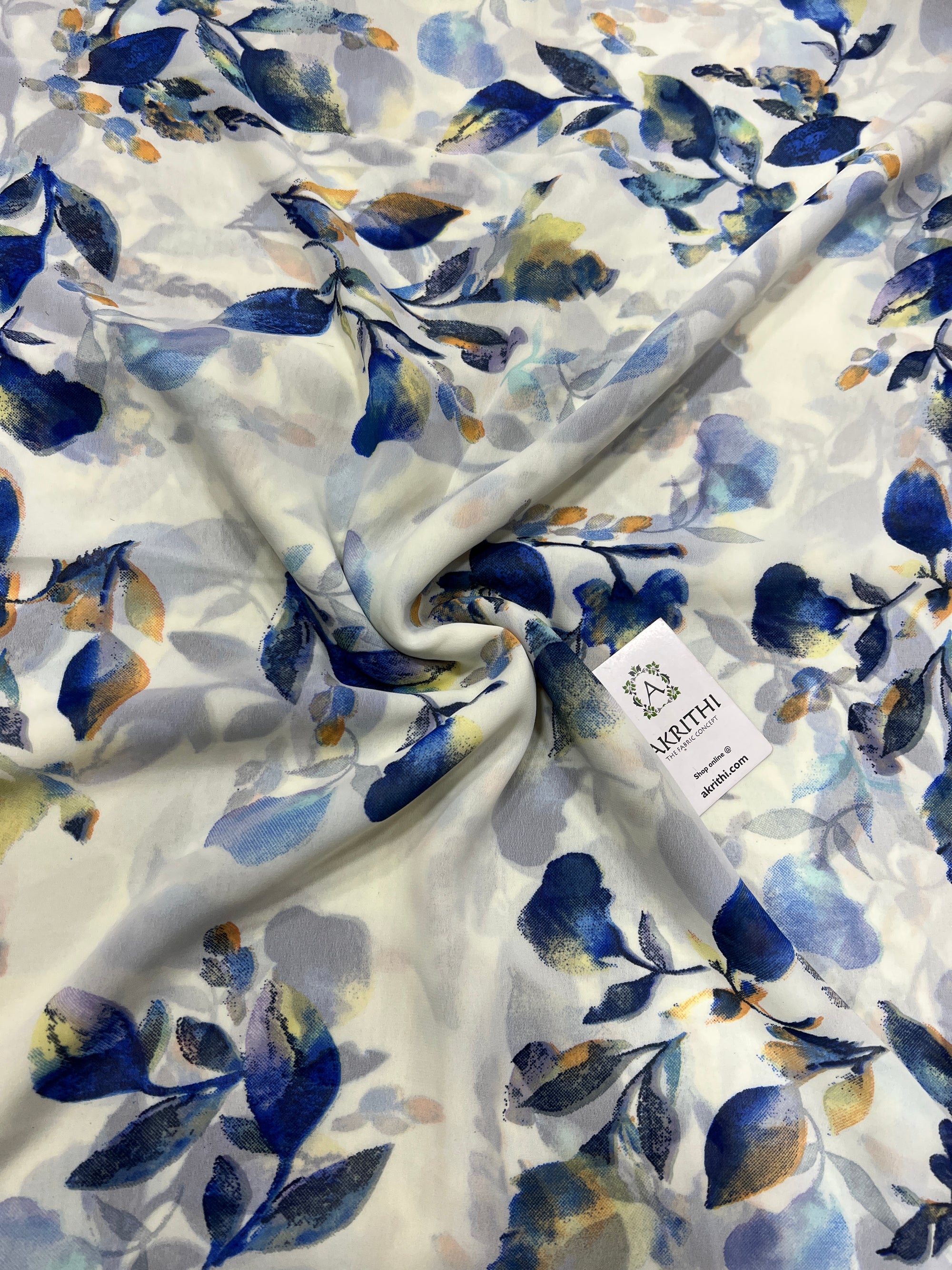 Floral printed georgette fabric