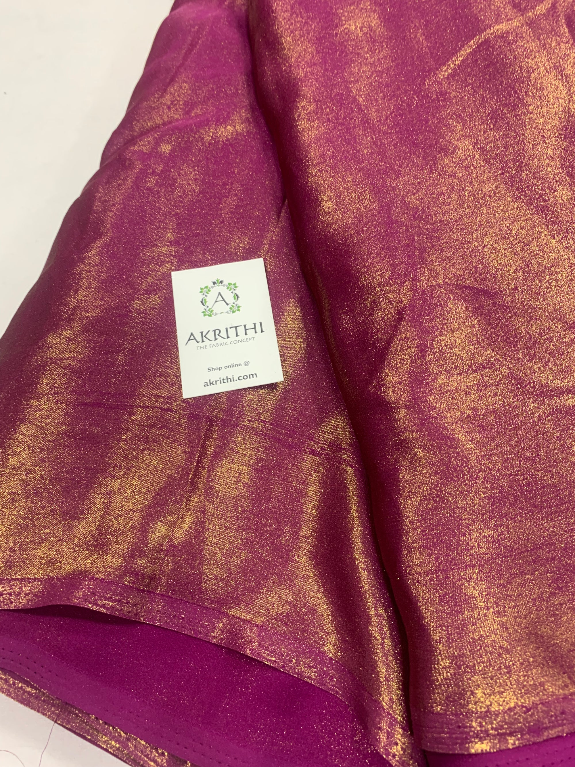 Foil georgette fabric