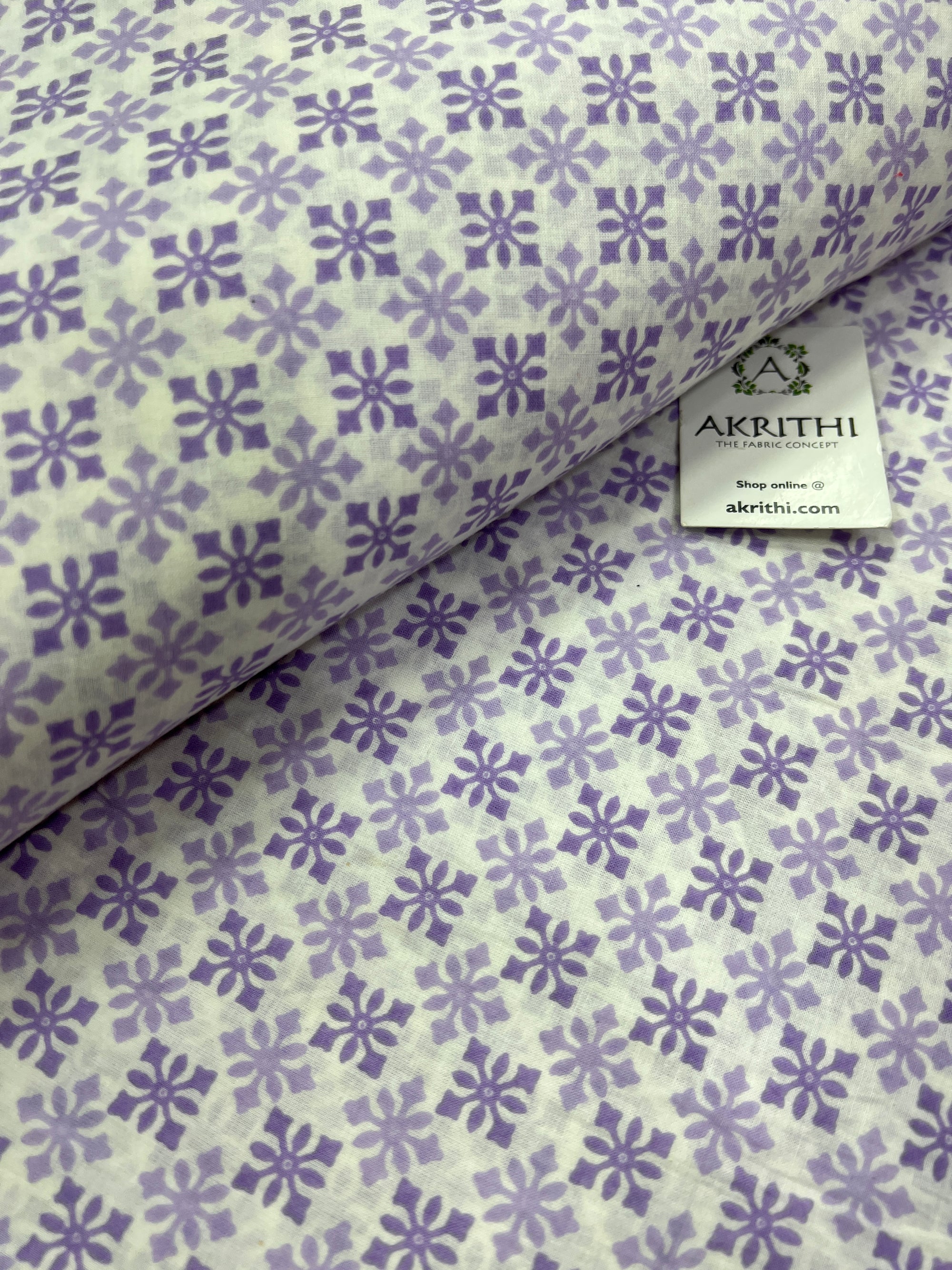Printed pure cotton fabric