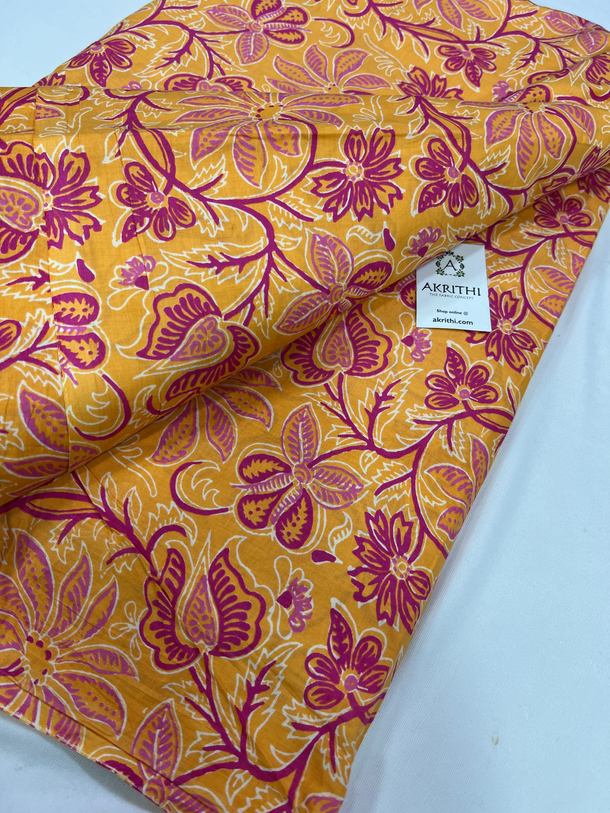 Printed pure cotton fabric