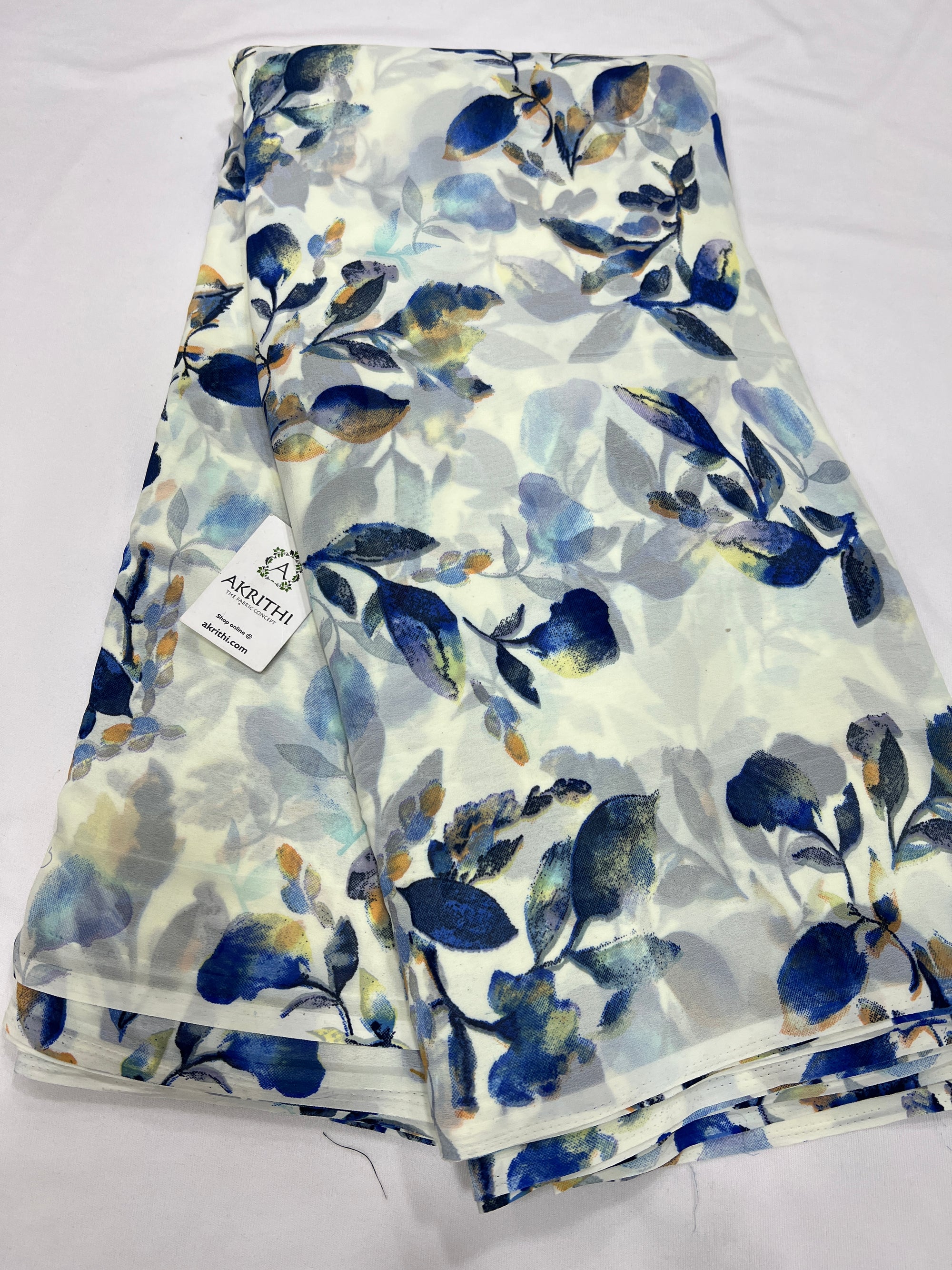 Floral printed georgette fabric