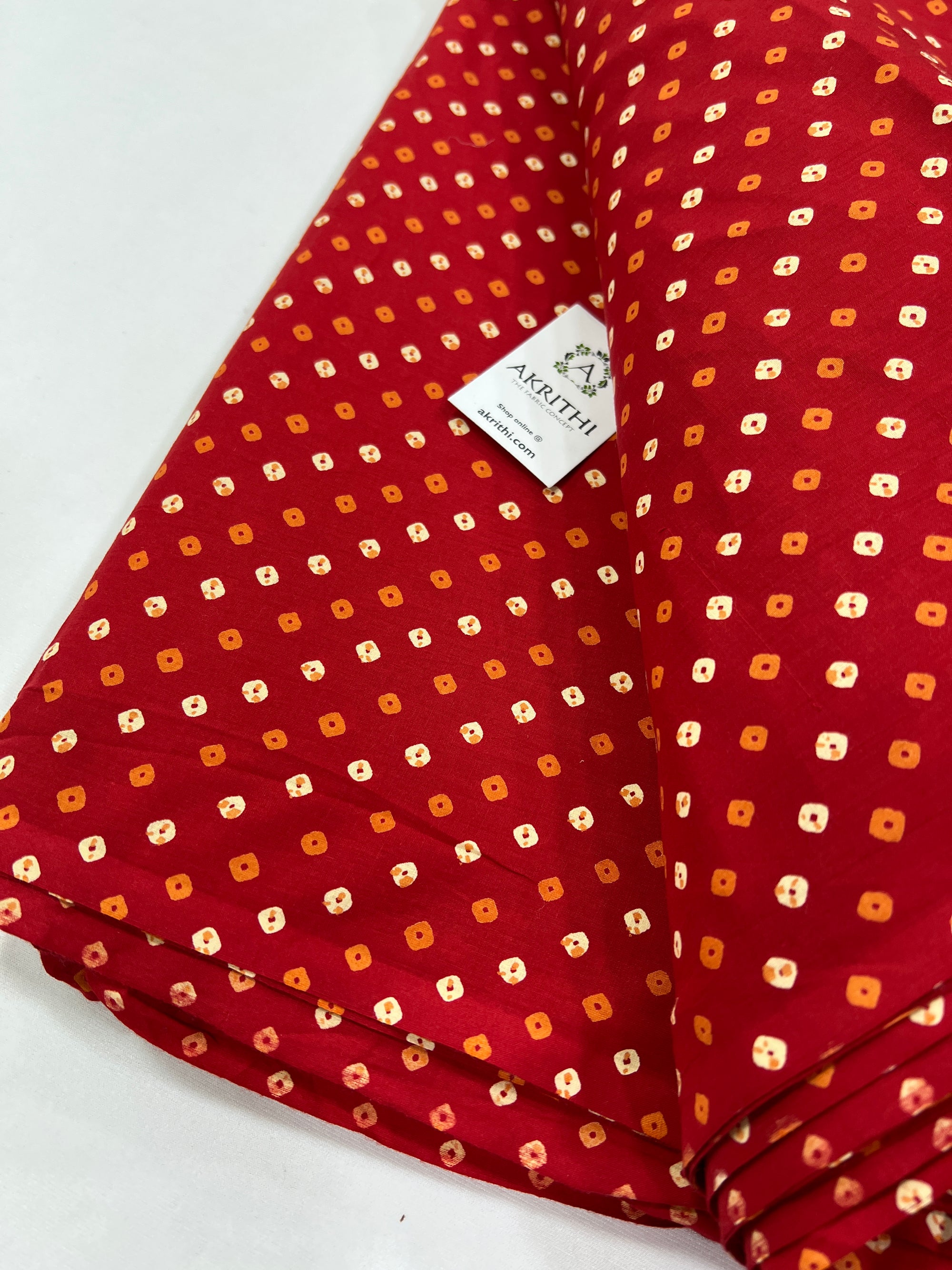 Printed pure cotton fabric