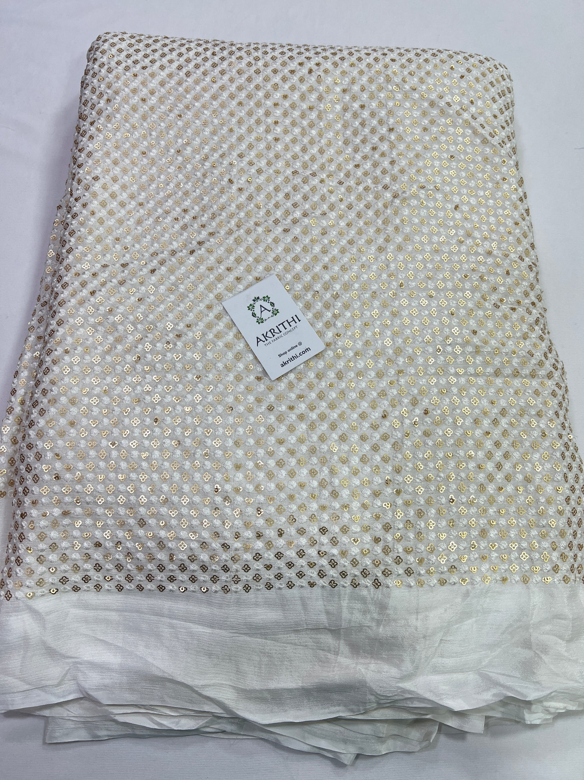 Embroidery on Georgette fabric
