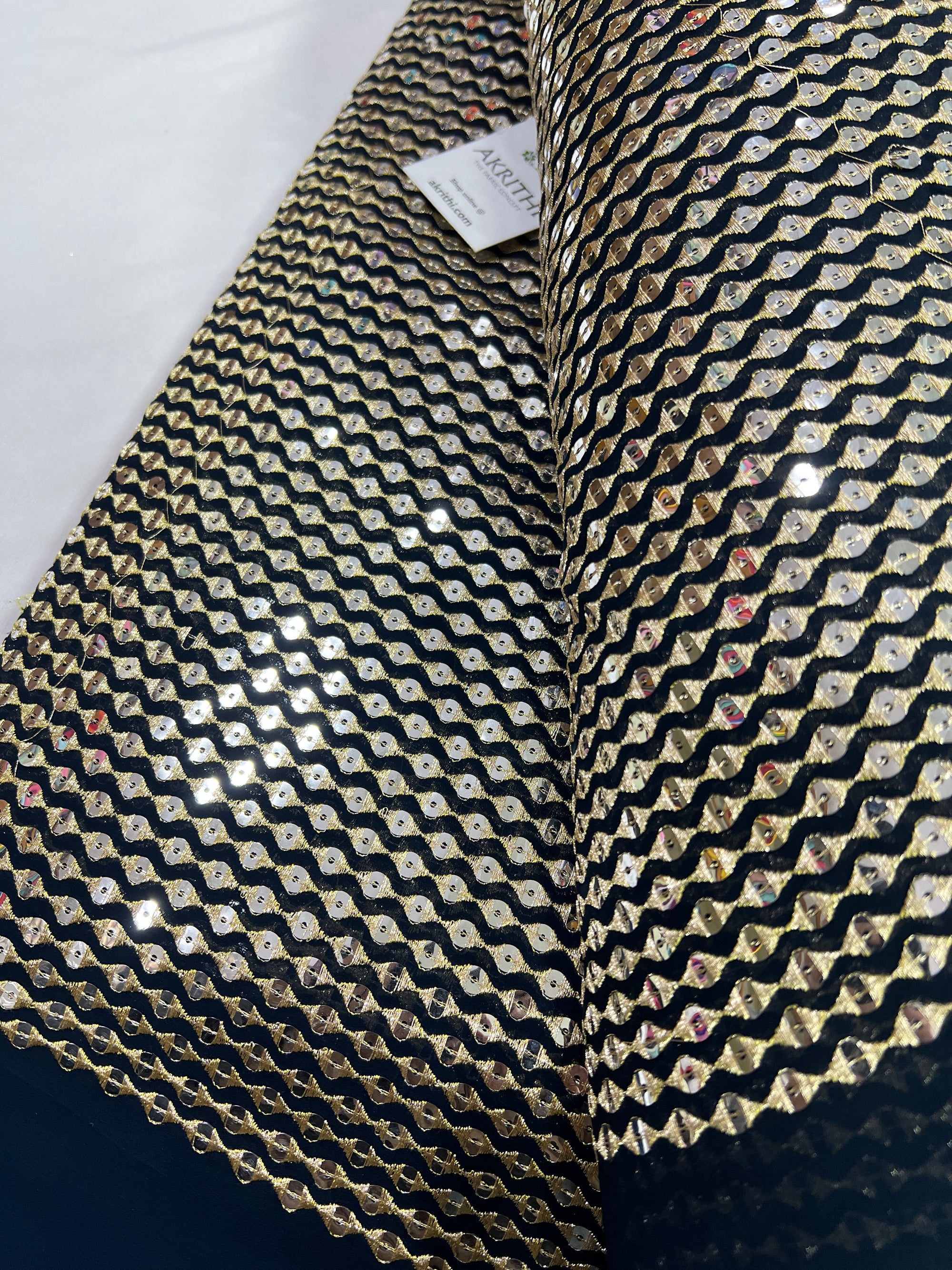 Embroidery on Georgette fabric