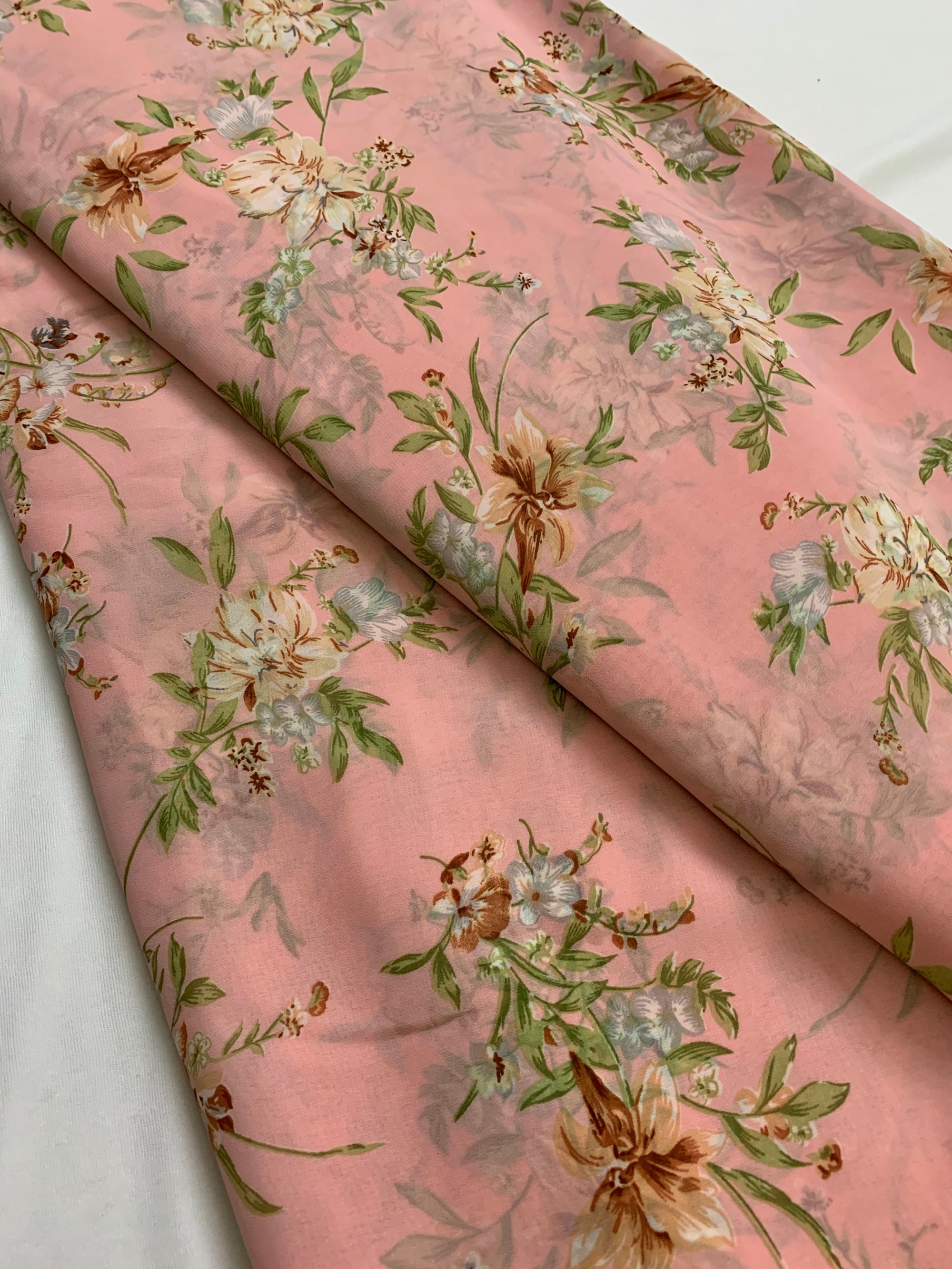 Digital floral Printed georgette fabric