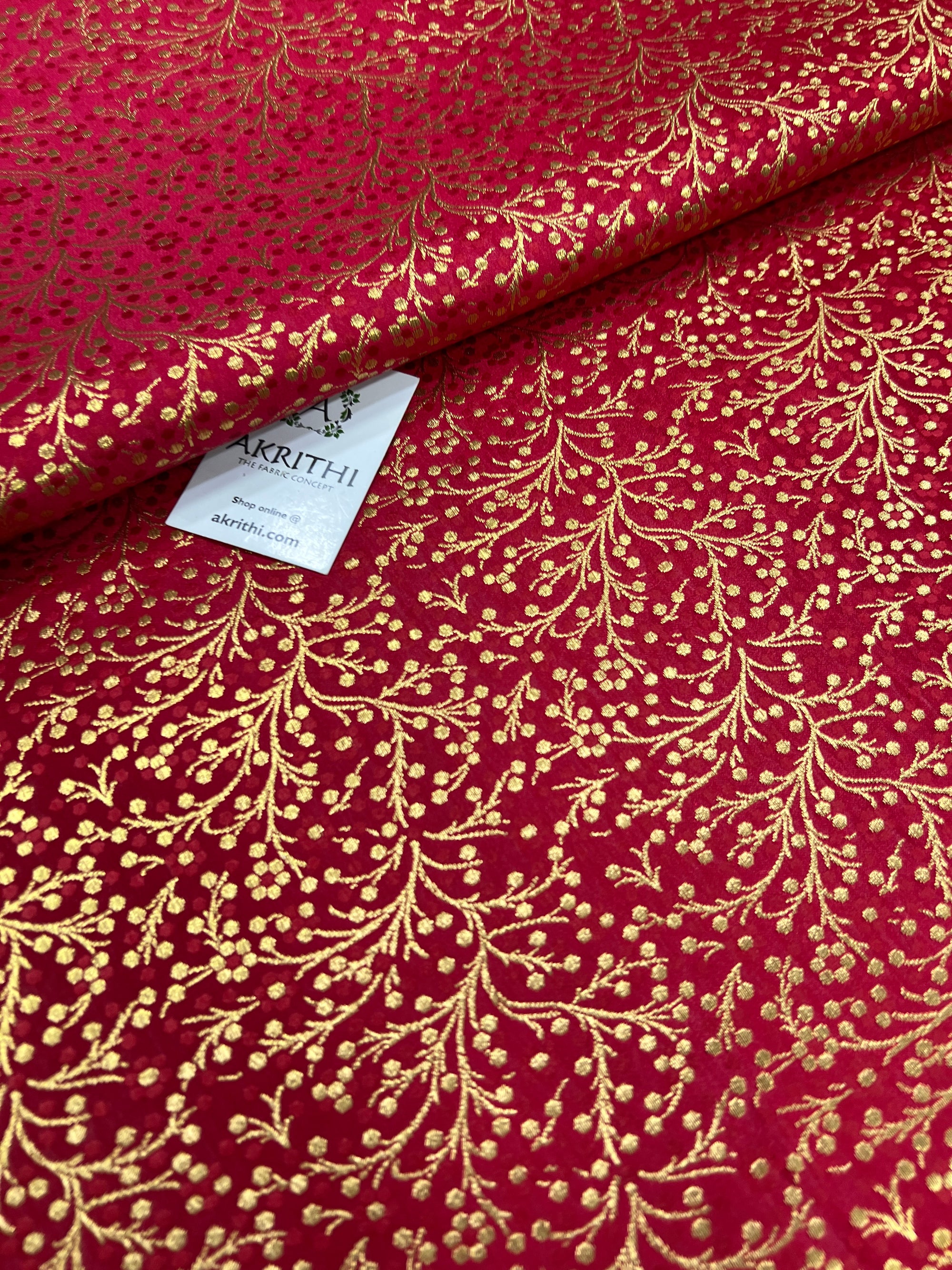 Handloom Banarasi brocade fabric