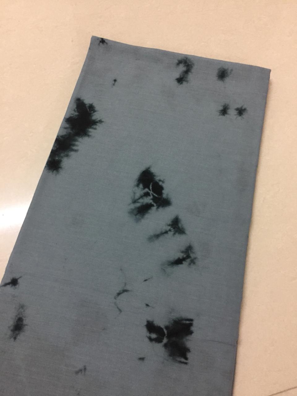 Tie and dye cotton fabric