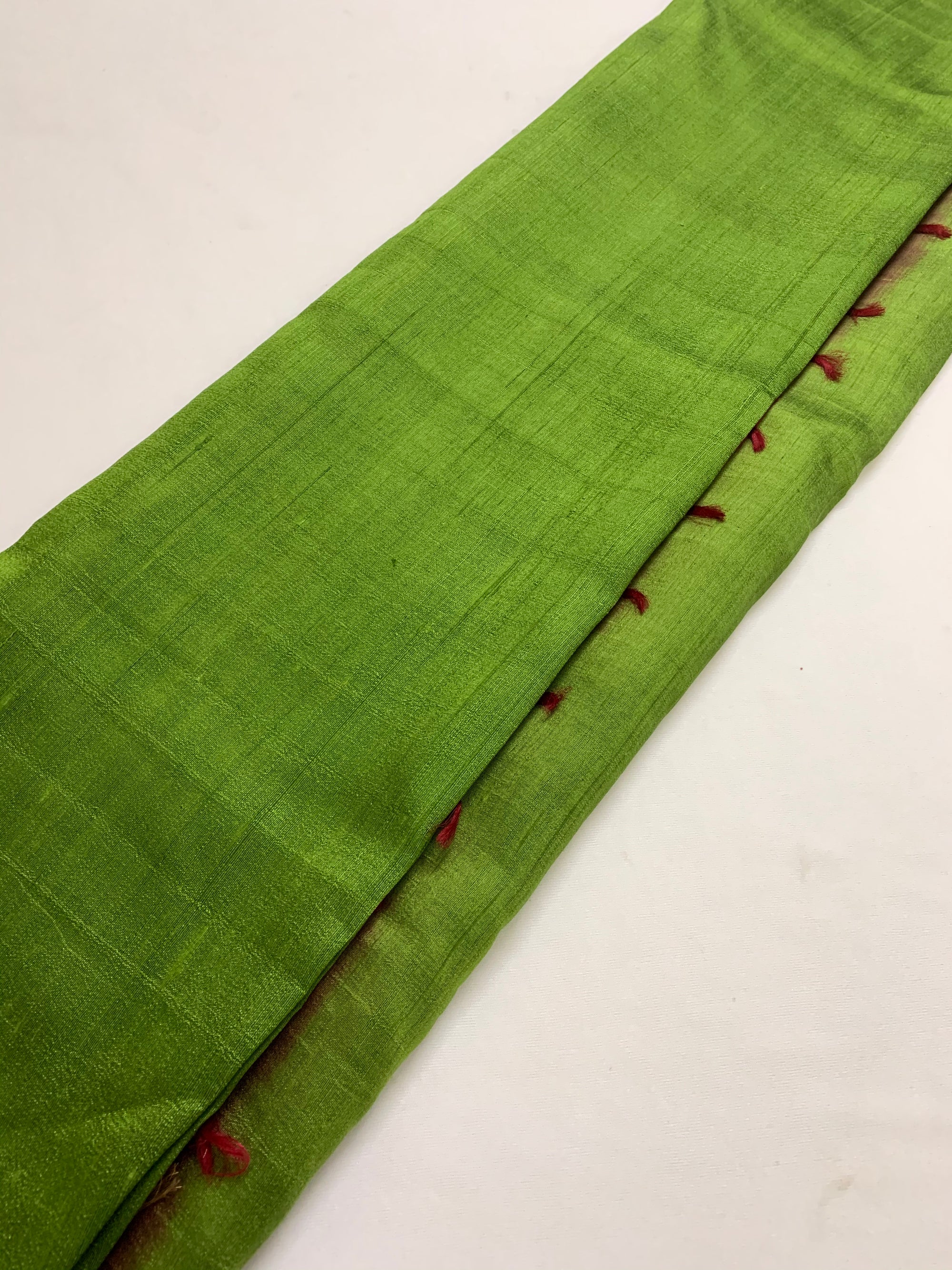 Pure raw silk saree with zari border