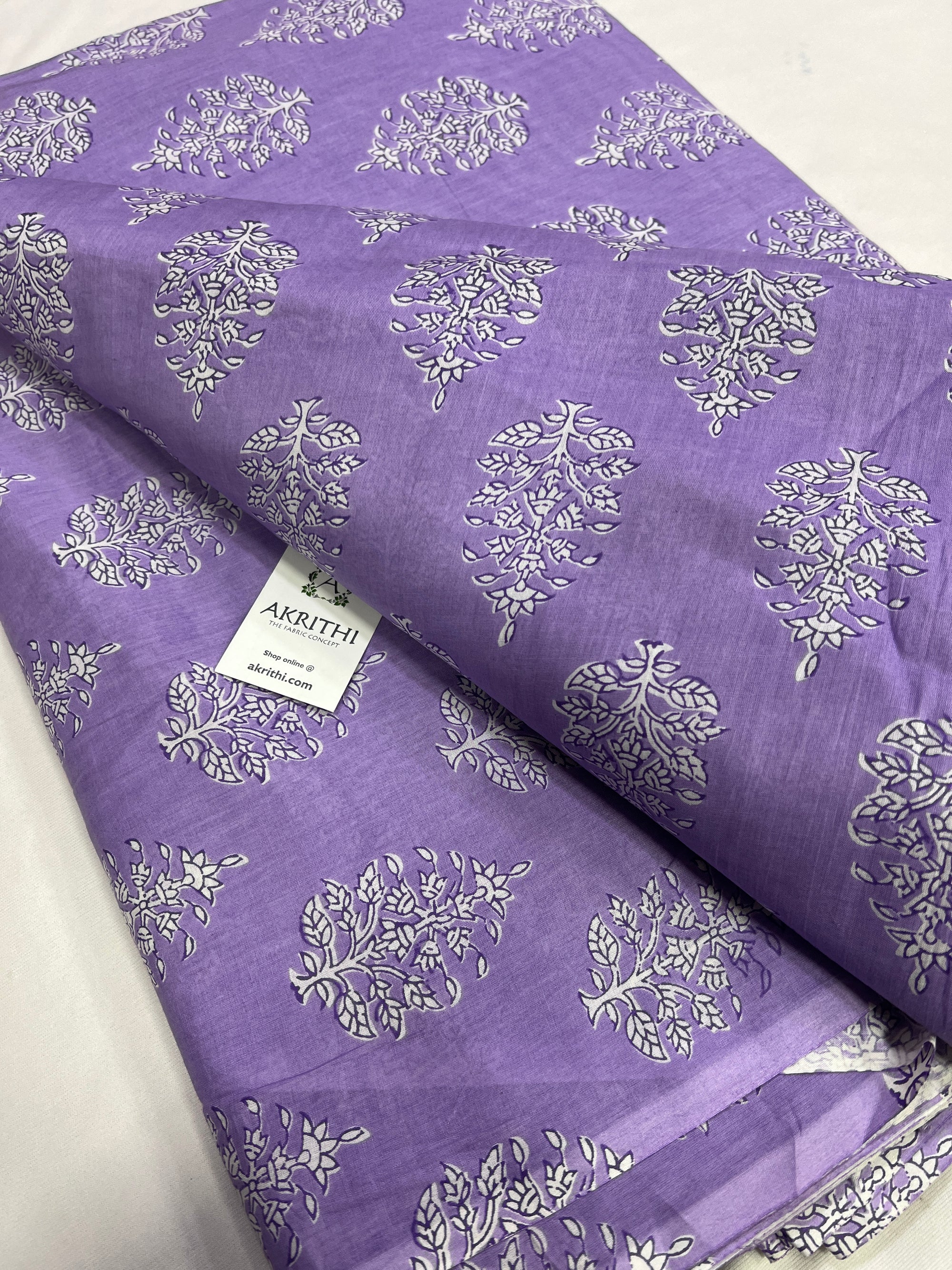 Printed pure cotton fabric