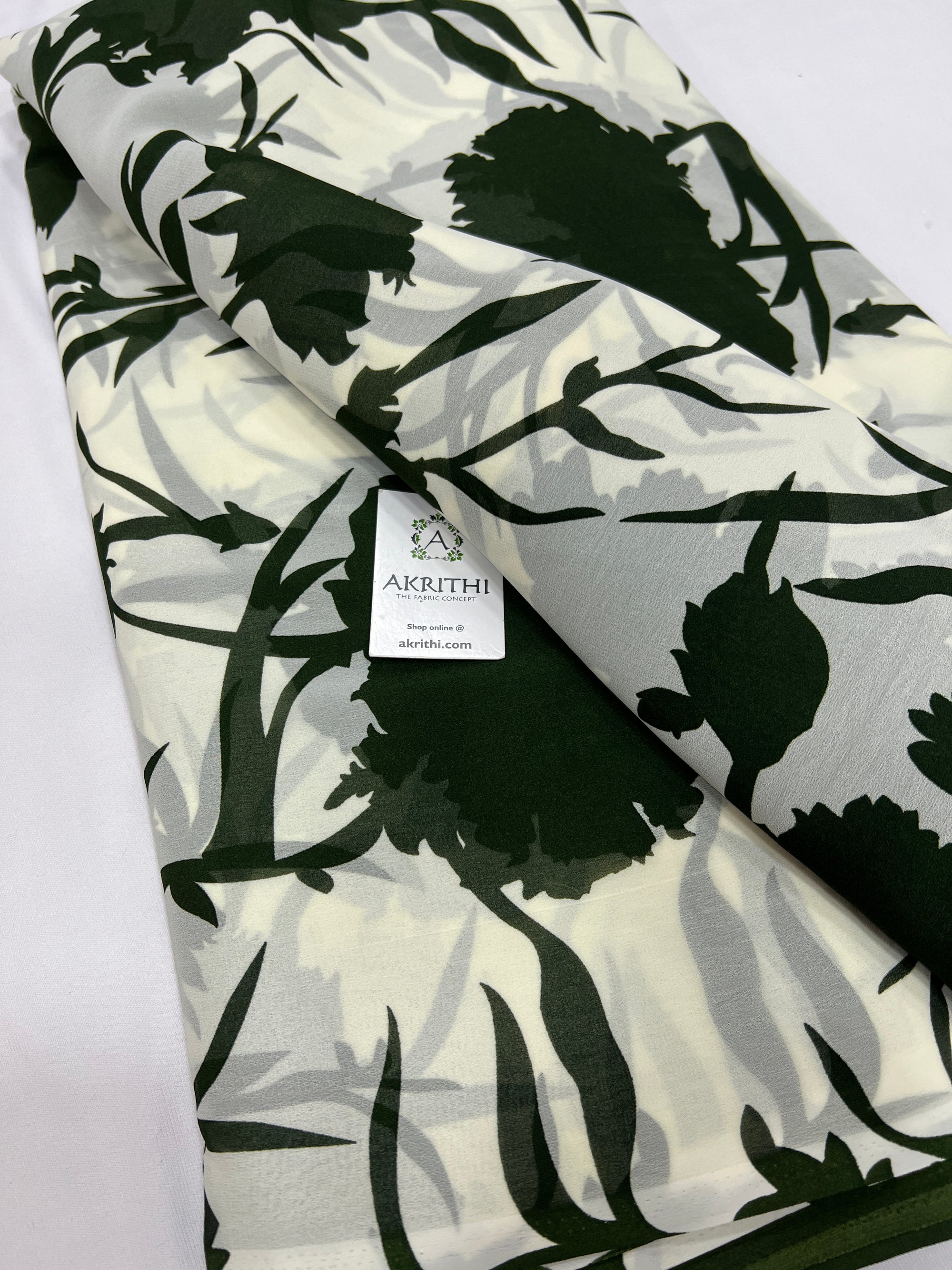 Floral printed georgette fabric