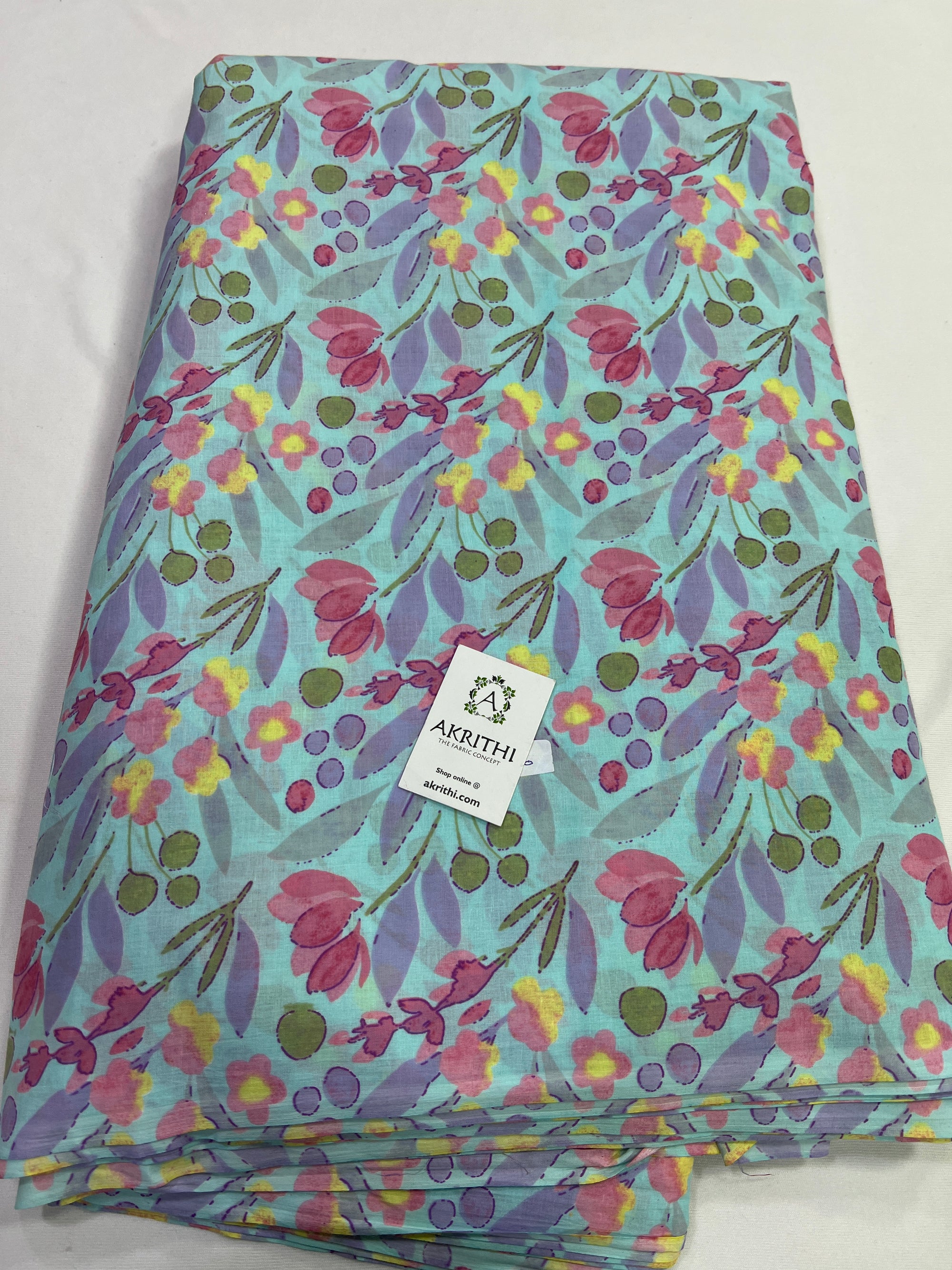 Printed pure cotton fabric