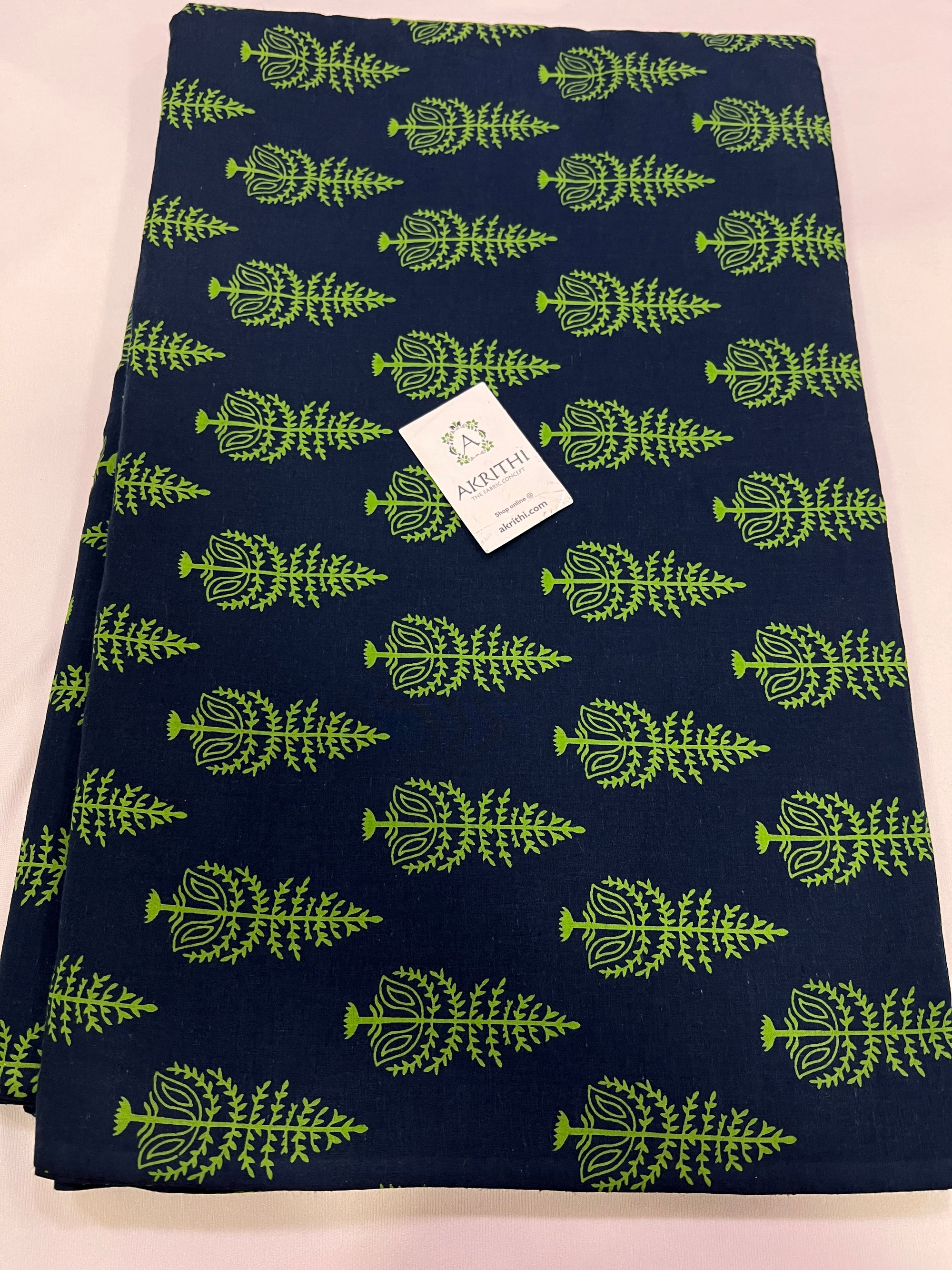 Printed pure cotton fabric