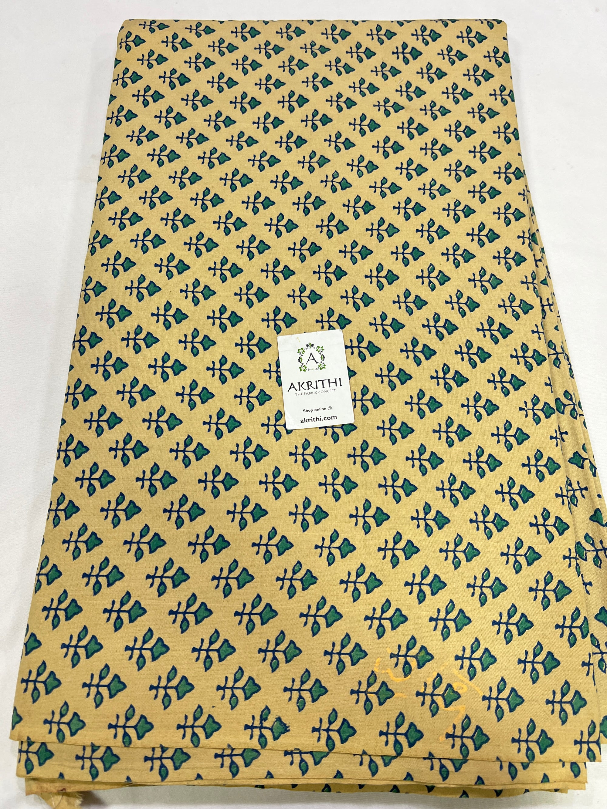 Printed pure cotton fabric
