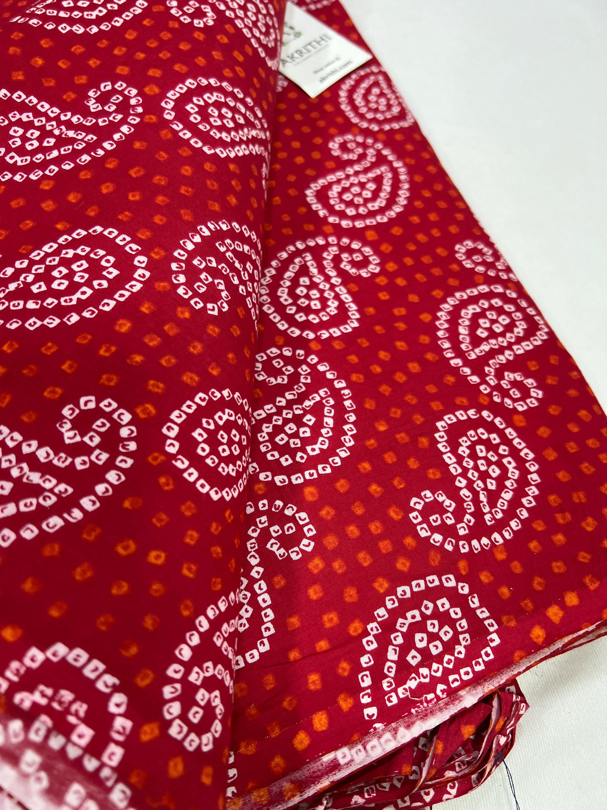 Printed pure cotton fabric